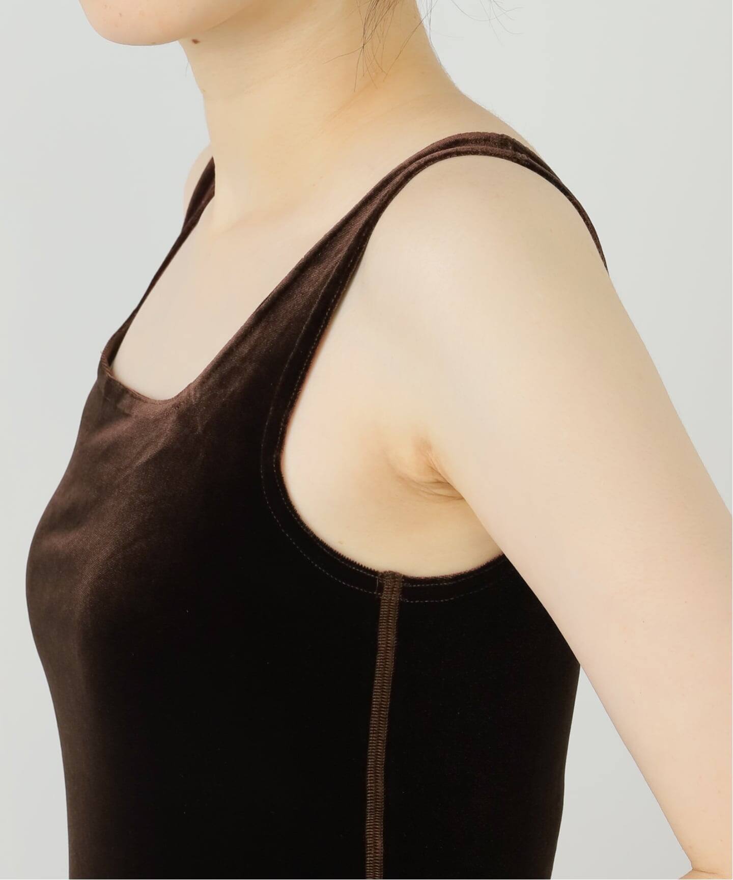 SIMONE WILD/シモーネ ワイルド】VELVET SINGLET：タンクトップ 