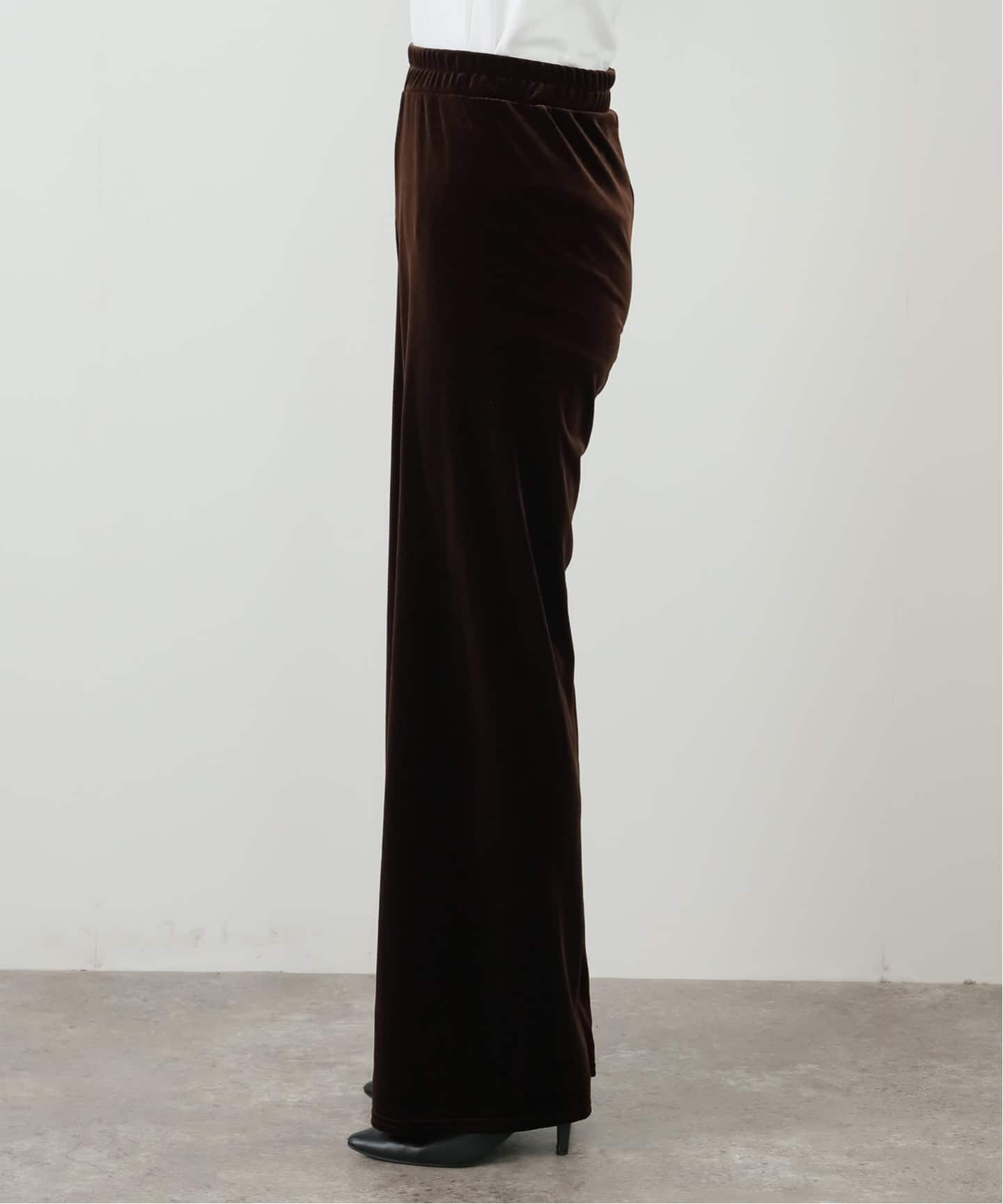SIMONE WILDブラウンベロアパンツ　ASPESI SIMONE WILD/シモーネ ワイルド】VELVET COZY PANTS：パンツ