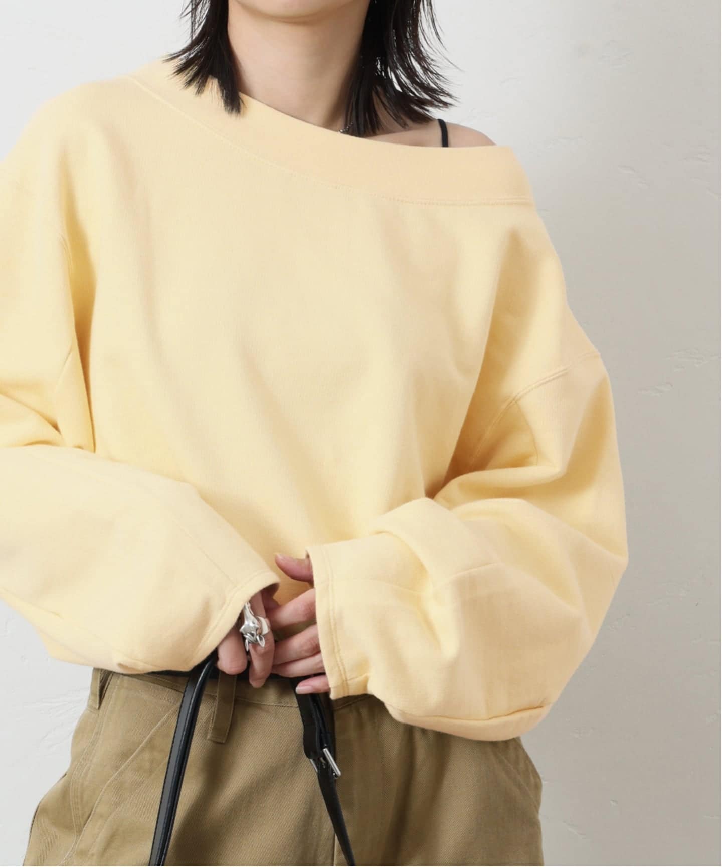 「JOURNAL STANDARD LUXE」 長袖ブラウス - イエロー レディース JOURNAL STANDARD LUXE 「JOURNAL LUXE」 7分袖ブラウス