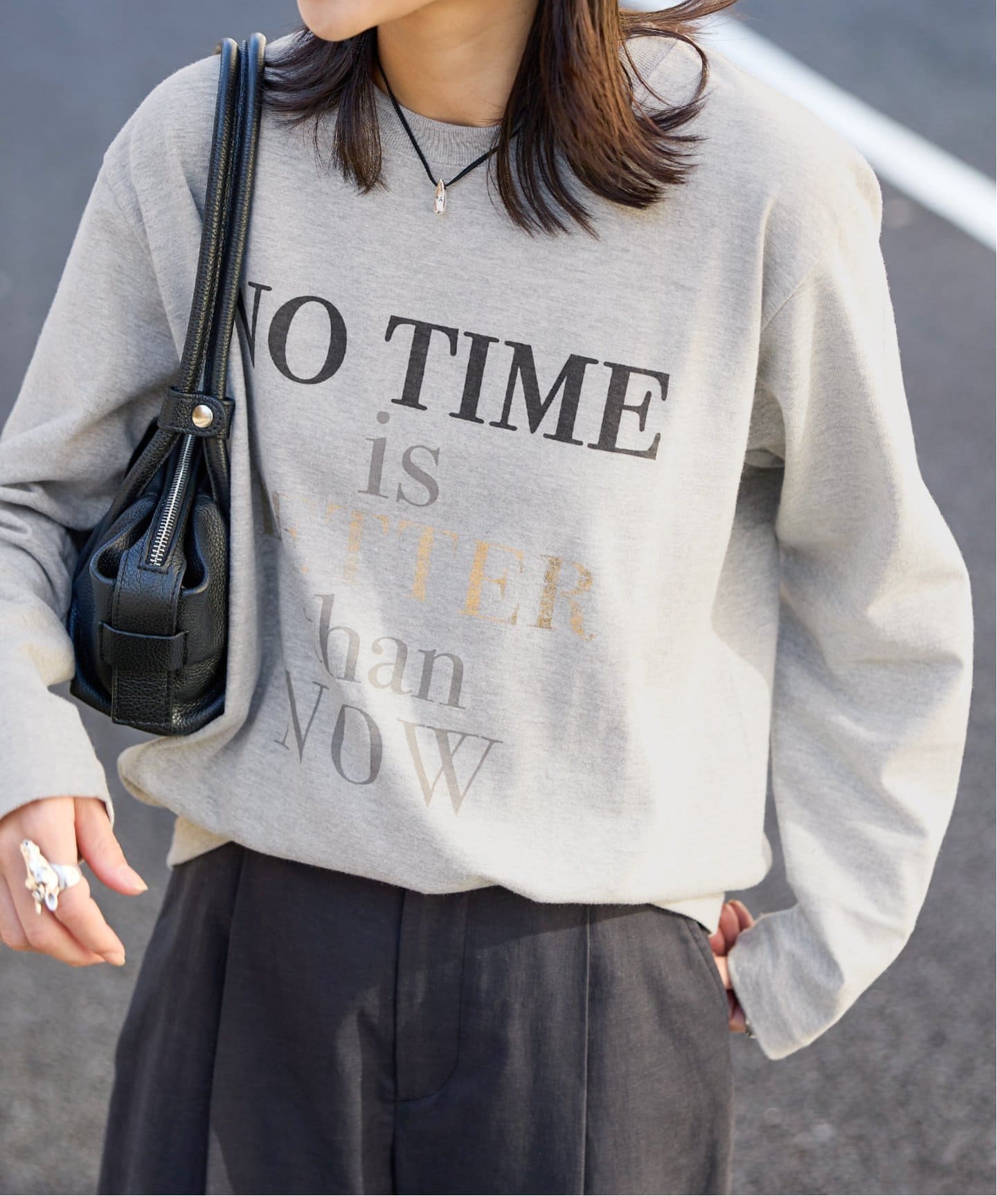 【6/30終了】未使用♦︎ JOURNAL STANDARD Tシャツ NO TIME 箔LOGO LONG T（Tシャツ／カットソー）｜JOURNAL