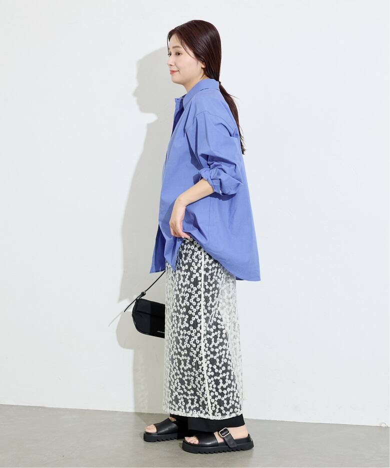 フラワーエンブロイダリースカート（ロング・マキシ丈スカート  