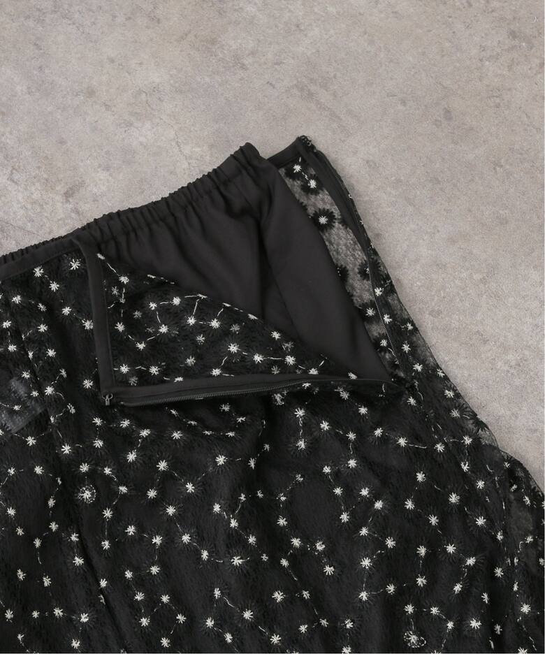 フラワーエンブロイダリースカート（ロング・マキシ丈スカート  