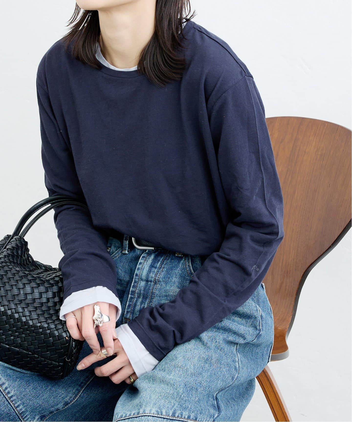 追加2》クルーネックシアーロングTシャツ（Tシャツ／カットソー