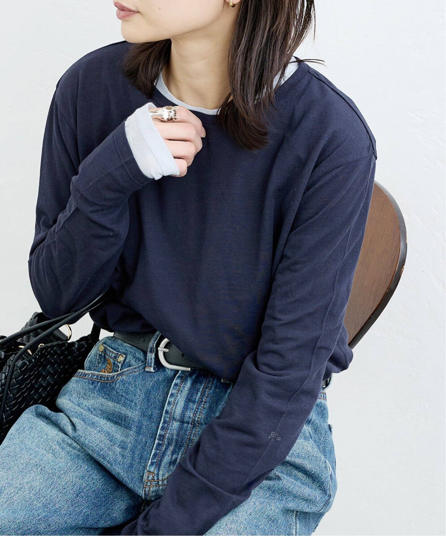【今期 美品】セオリー　ロングシャツドレス　ノクターンネイビー 0 BRICK＆SONS シャツ NOTO QUALITY リラックスロングシャツ