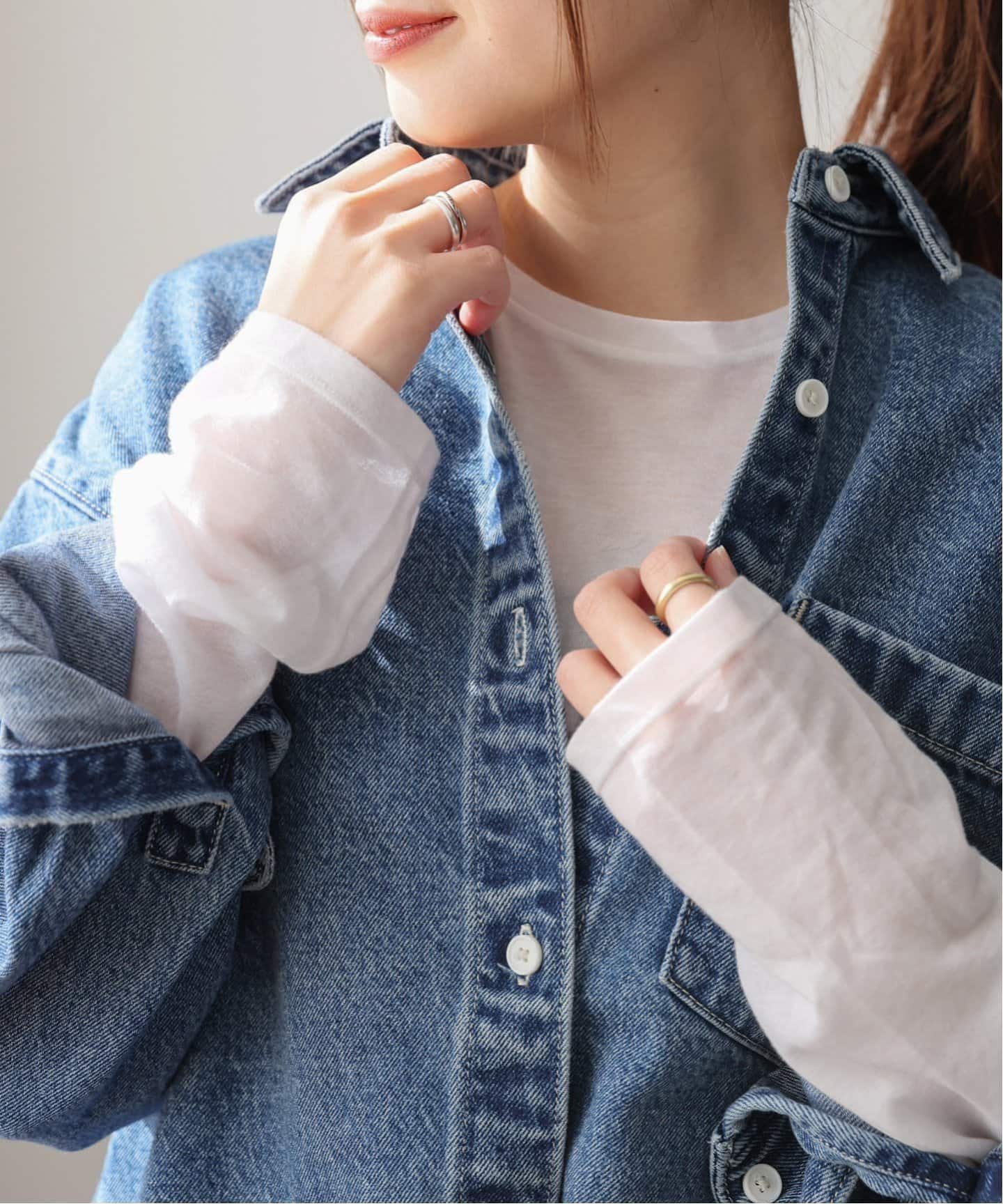 《追加4》クルーネックシアーロングTシャツ
