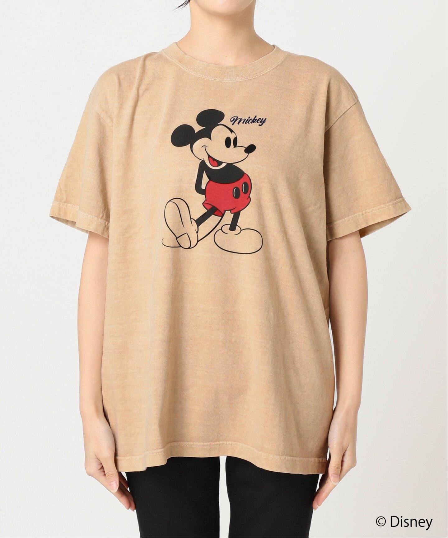 WEB・一部店舗限定》ピグメントMICKEY / Tシャツ（Tシャツ／カットソー 