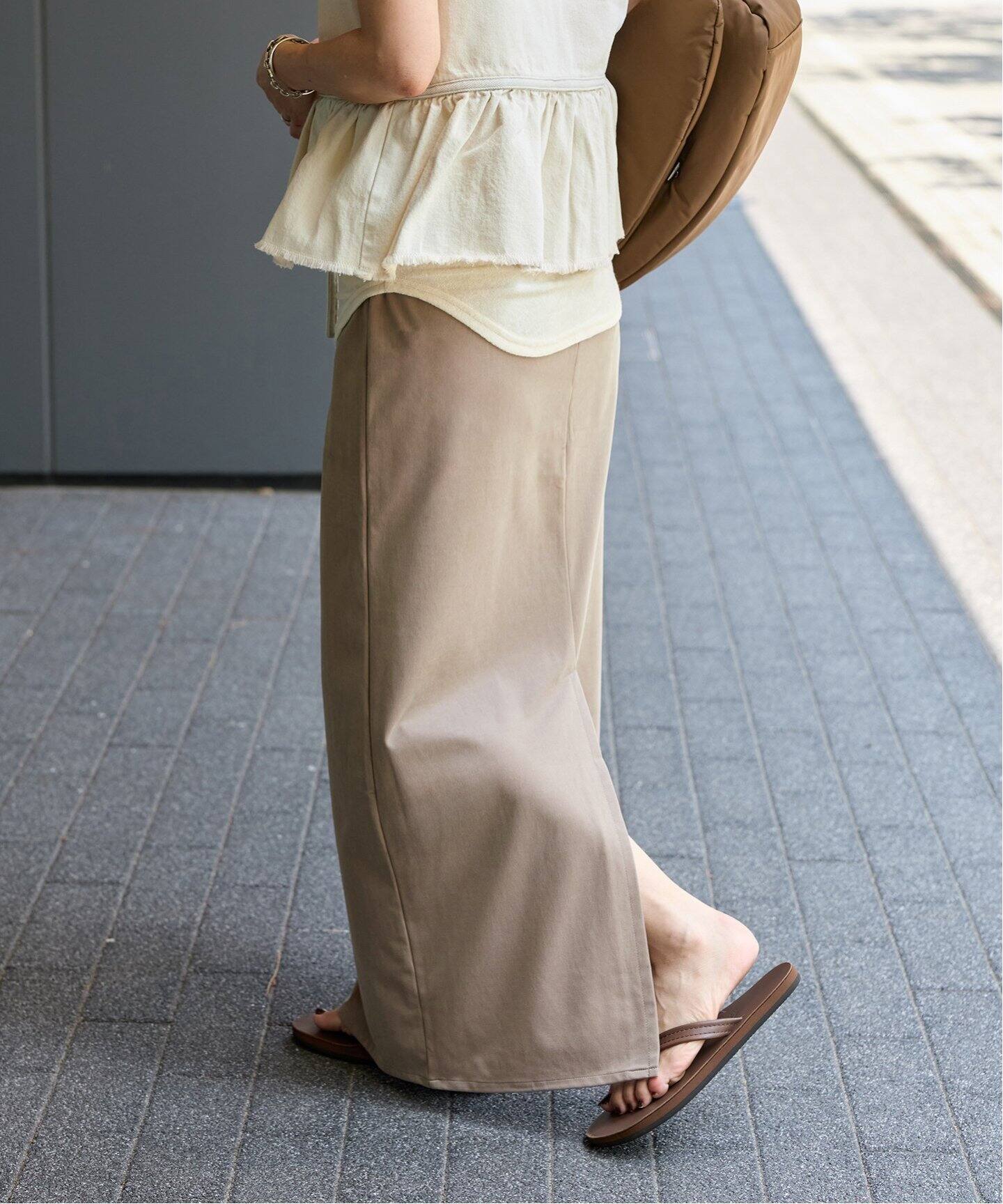 追加2》フィブリルキュプラジャージーマキシスカート（ロング・マキシ