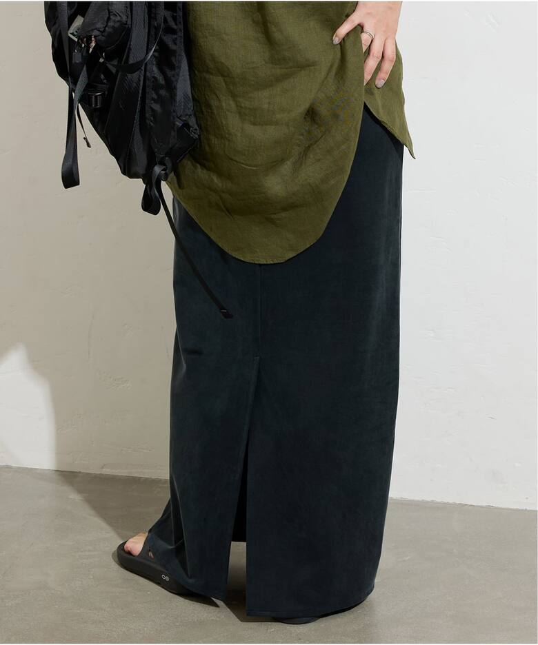 追加3》フィブリルキュプラジャージーマキシスカート（ロング・マキシ  