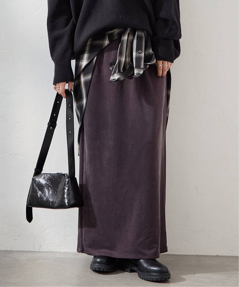 追加4》フィブリルキュプラジャージーマキシスカート（ロング・マキシ  