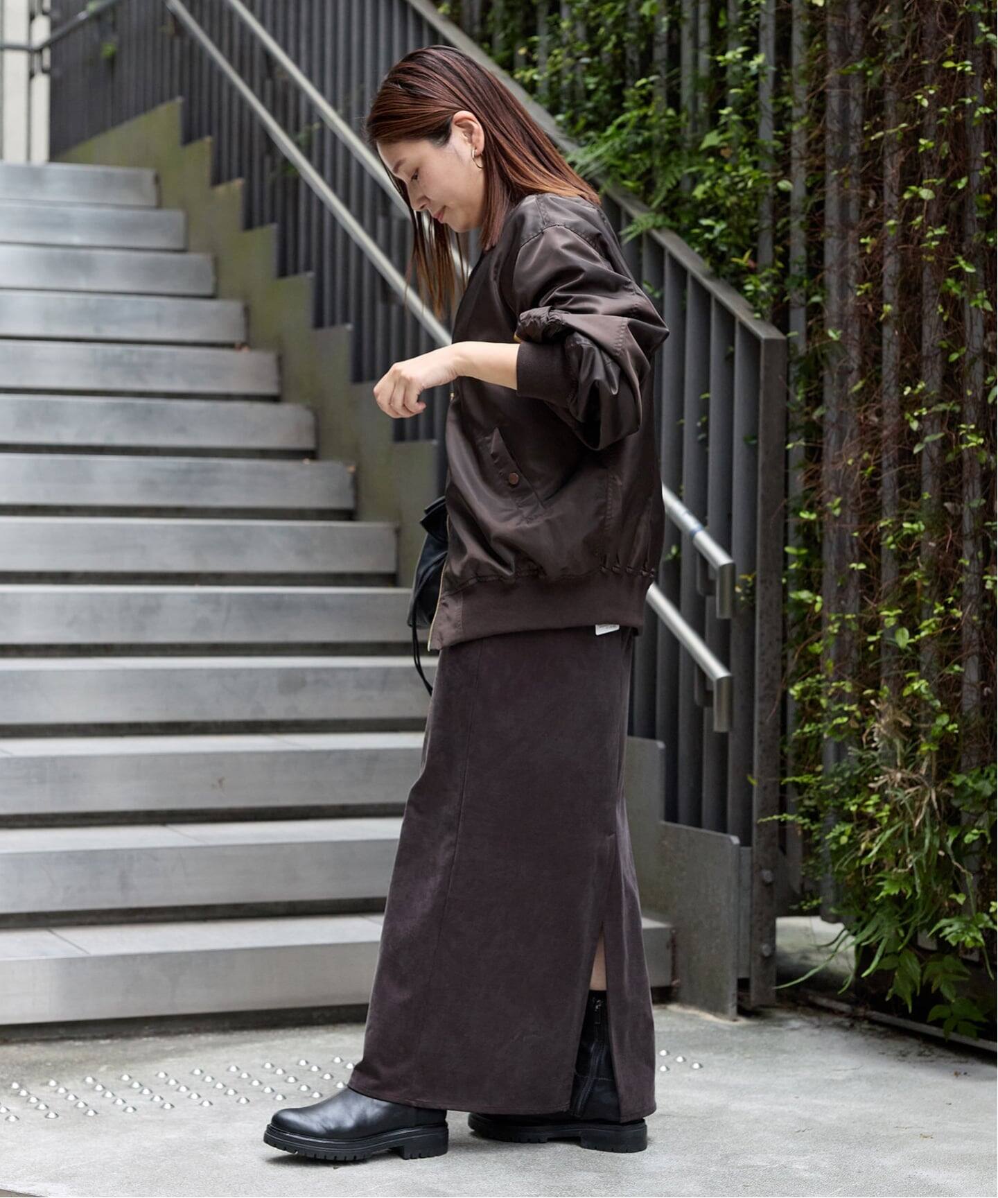 追加5》フィブリルキュプラジャージーマキシスカート（ロング・マキシ