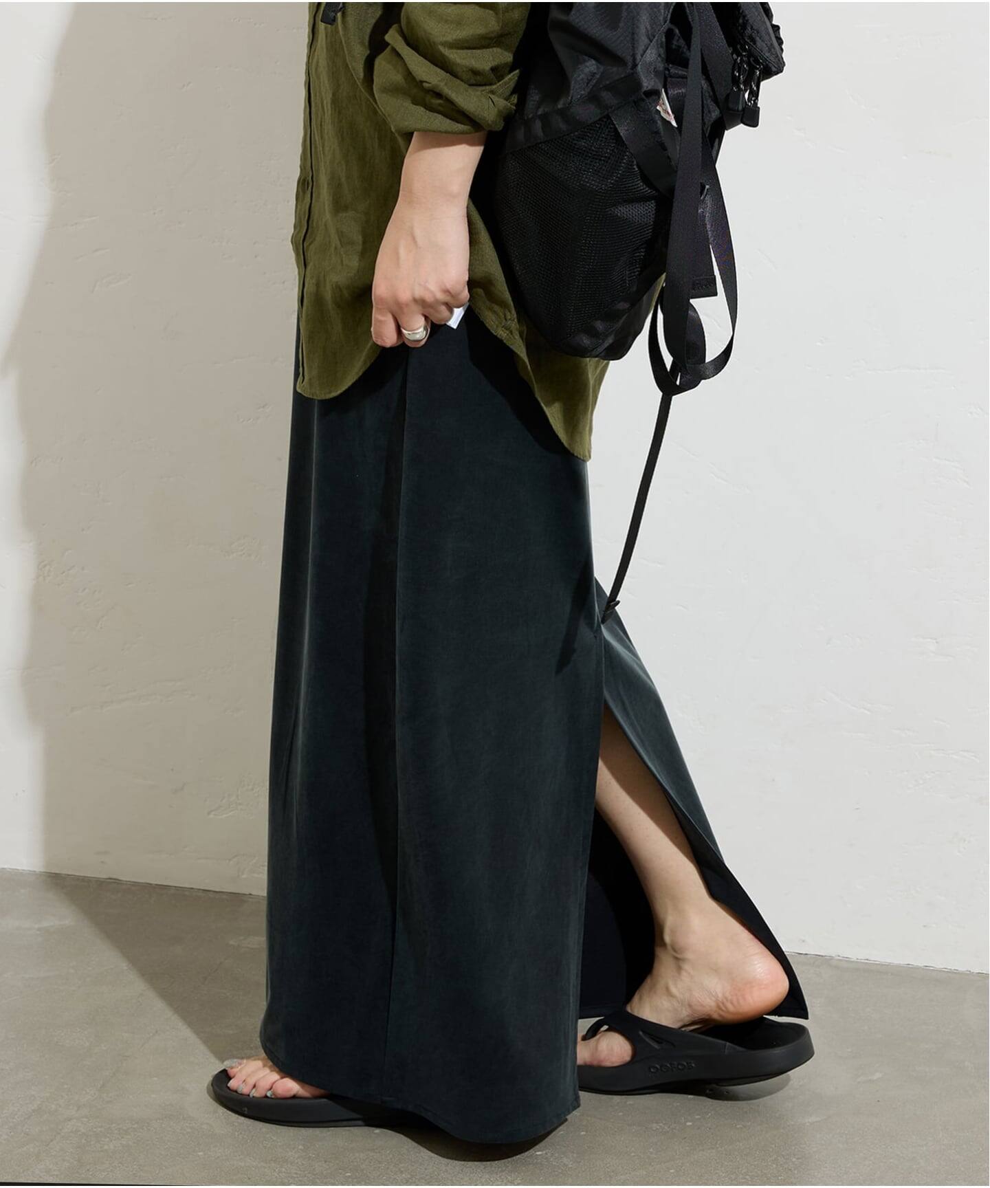 追加6》フィブリルキュプラジャージーマキシスカート（ロング・マキシ