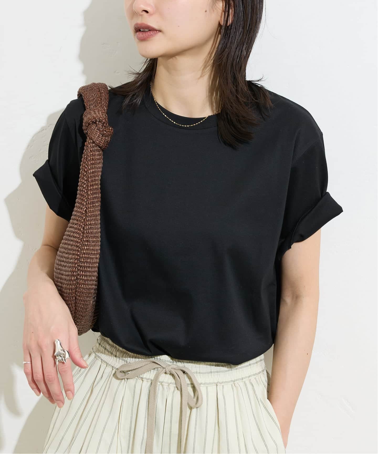 tシャツ 汗ジミ防止ナノシアハーフスリーブT レディース JOURNAL STANDARD tシャツ 汗ジミ防止ナノシアハーフスリーブT