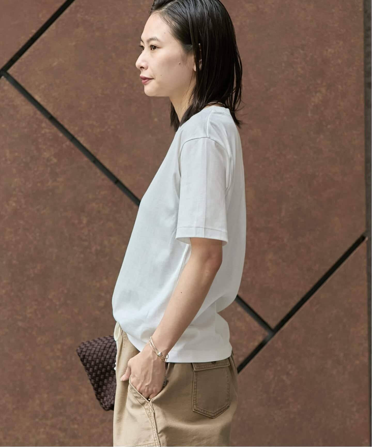 tシャツ 汗ジミ防止ナノシアハーフスリーブT レディース JOURNAL STANDARD tシャツ 汗ジミ防止ナノシアハーフスリーブT