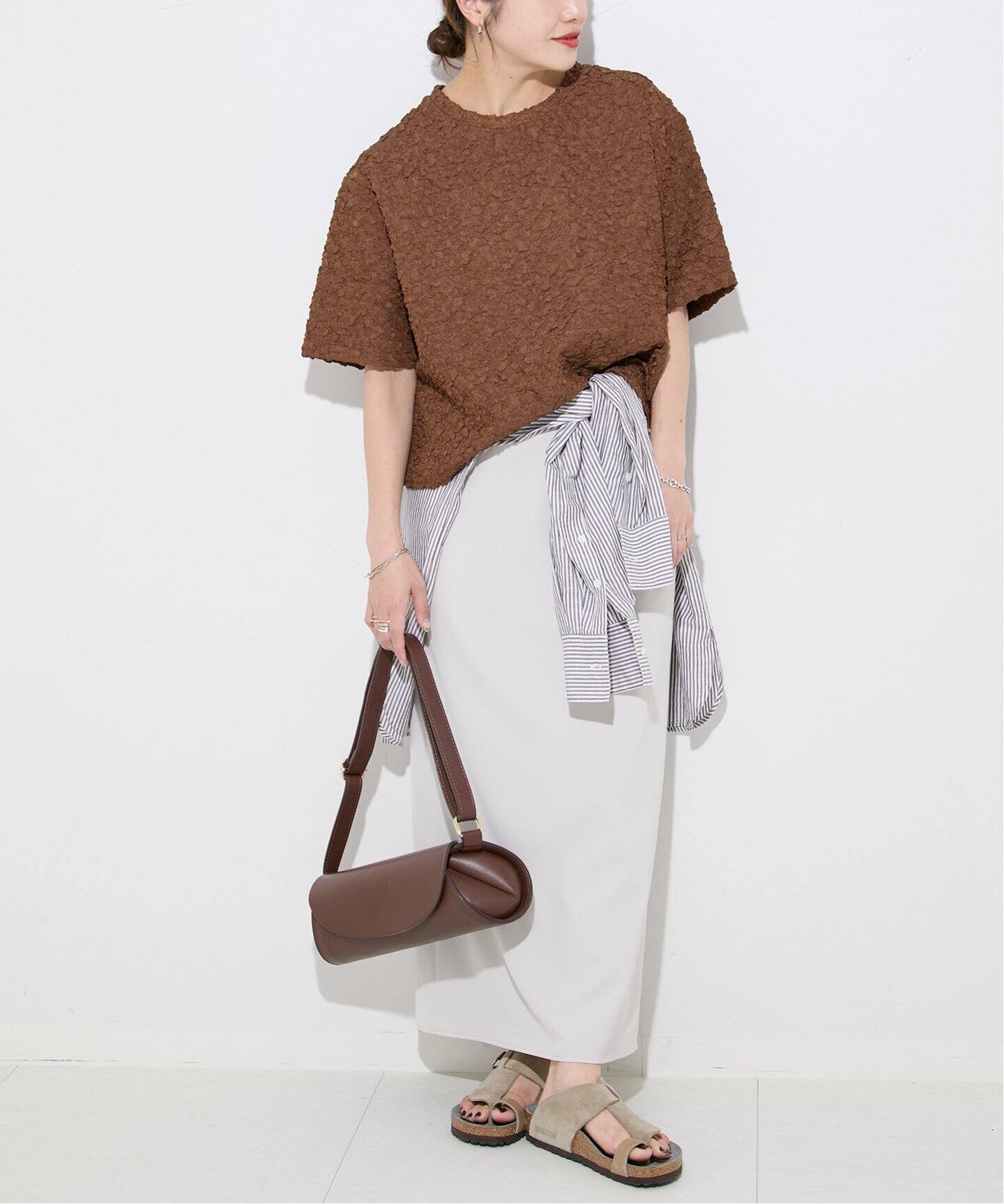 JOURNAL STANDARD シャーリングハーフスリーブT 楽天市場】《WEB限定追加4》シャーリングハーフスリーブTシャツ