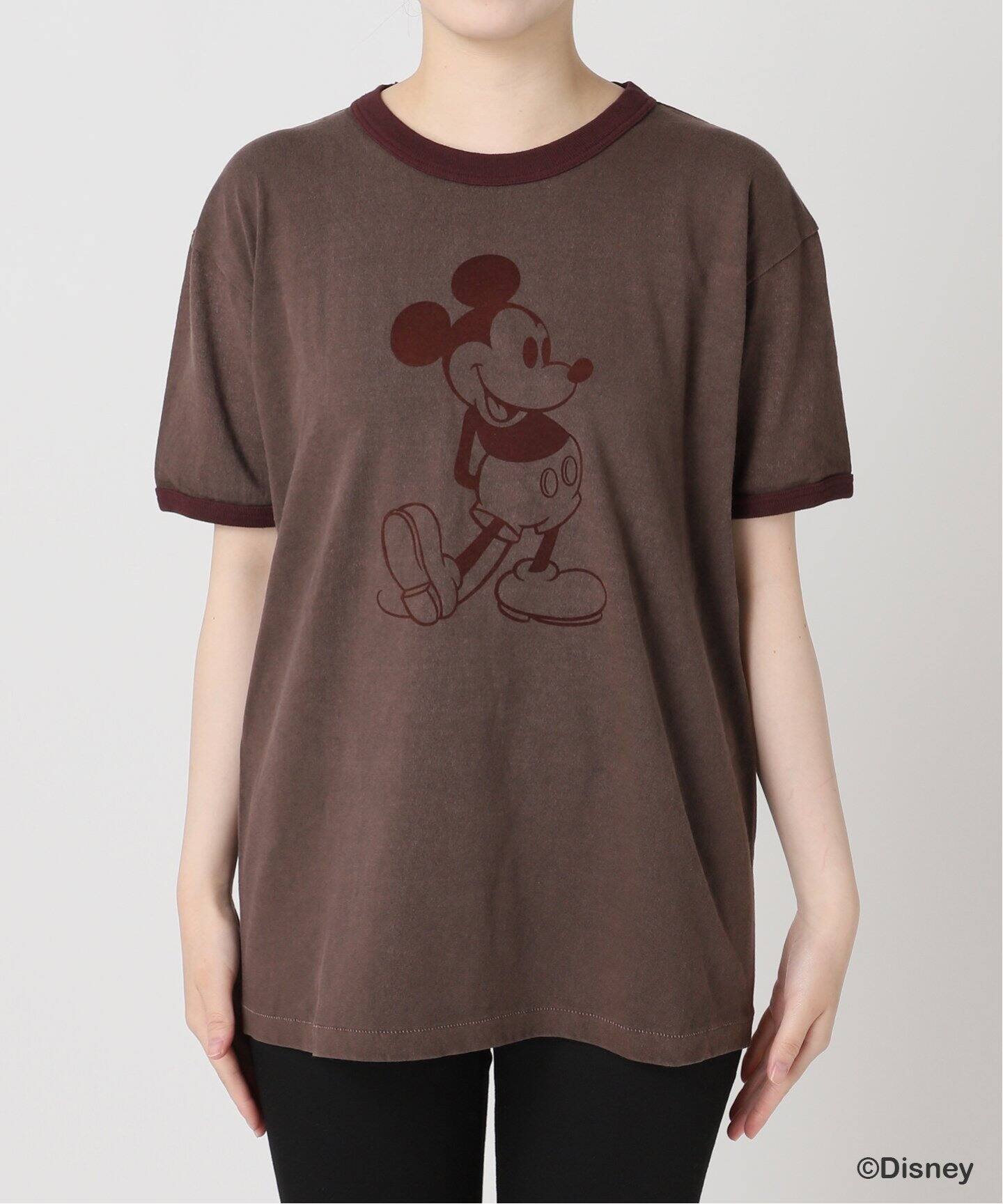美品ジャーナルスタンダードレザージュmickey Tシャツ MICKEY MOUSE / ミッキー マウス 別注ウェスタンプリント T
