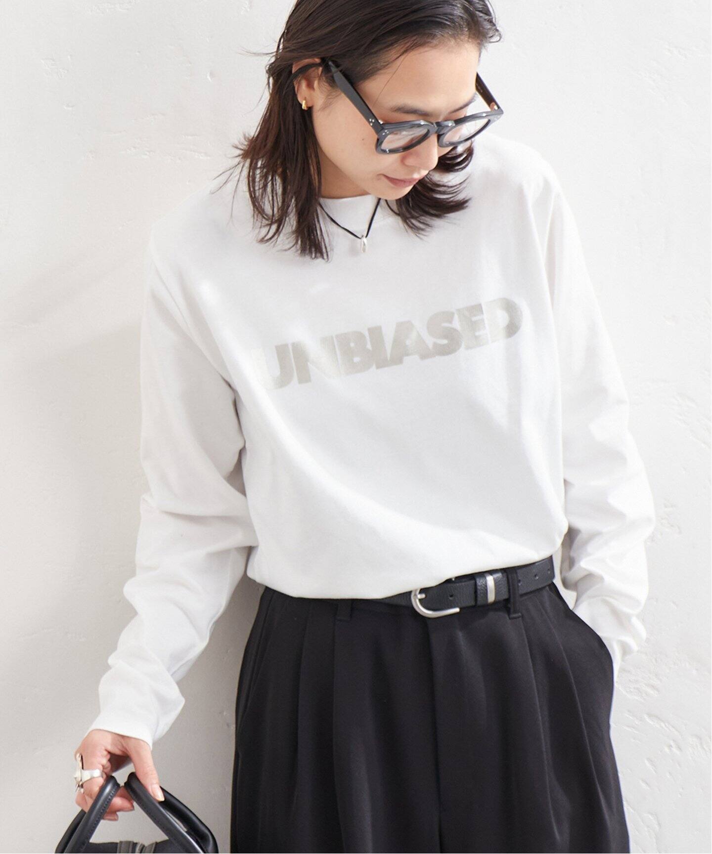 ジャーナルスタンダード　UNBIASED ロンT シルバー 追加3》UNBIASEDロングスリーブ Tシャツ（Tシャツ／カットソー