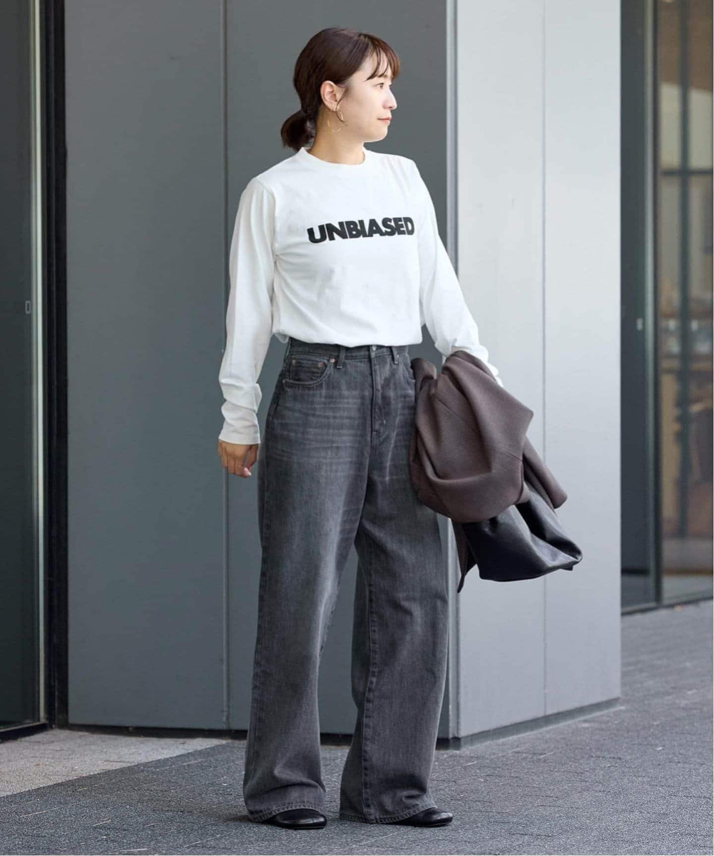 ジャーナルスタンダード　UNBIASED ロンT シルバー 追加3》UNBIASEDロングスリーブ Tシャツ（Tシャツ／カットソー