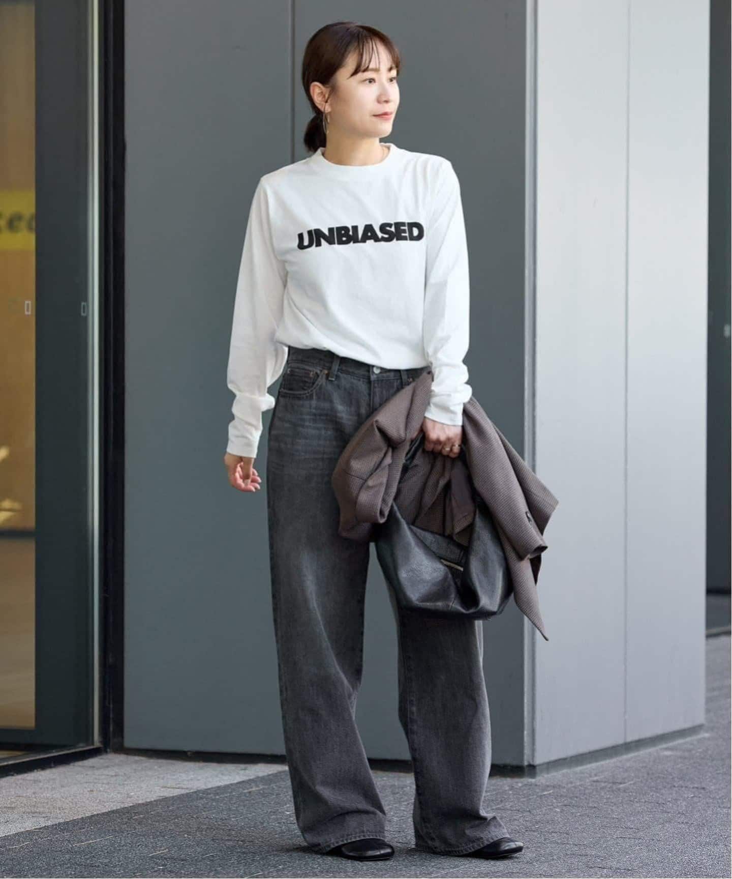 ジャーナルスタンダード　UNBIASED ロンT シルバー 追加3》UNBIASEDロングスリーブ Tシャツ（Tシャツ/カットソー