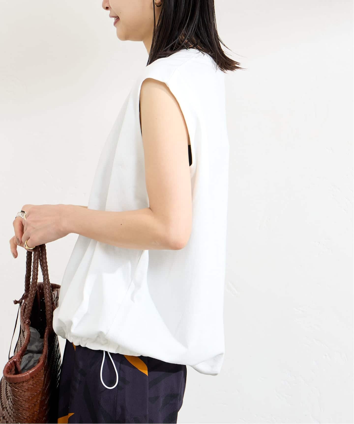 tシャツ 「追加」シャーリングノースリーブＴシャツ レディース JOURNAL STANDARD tシャツ 「追加」シャーリングノースリーブT