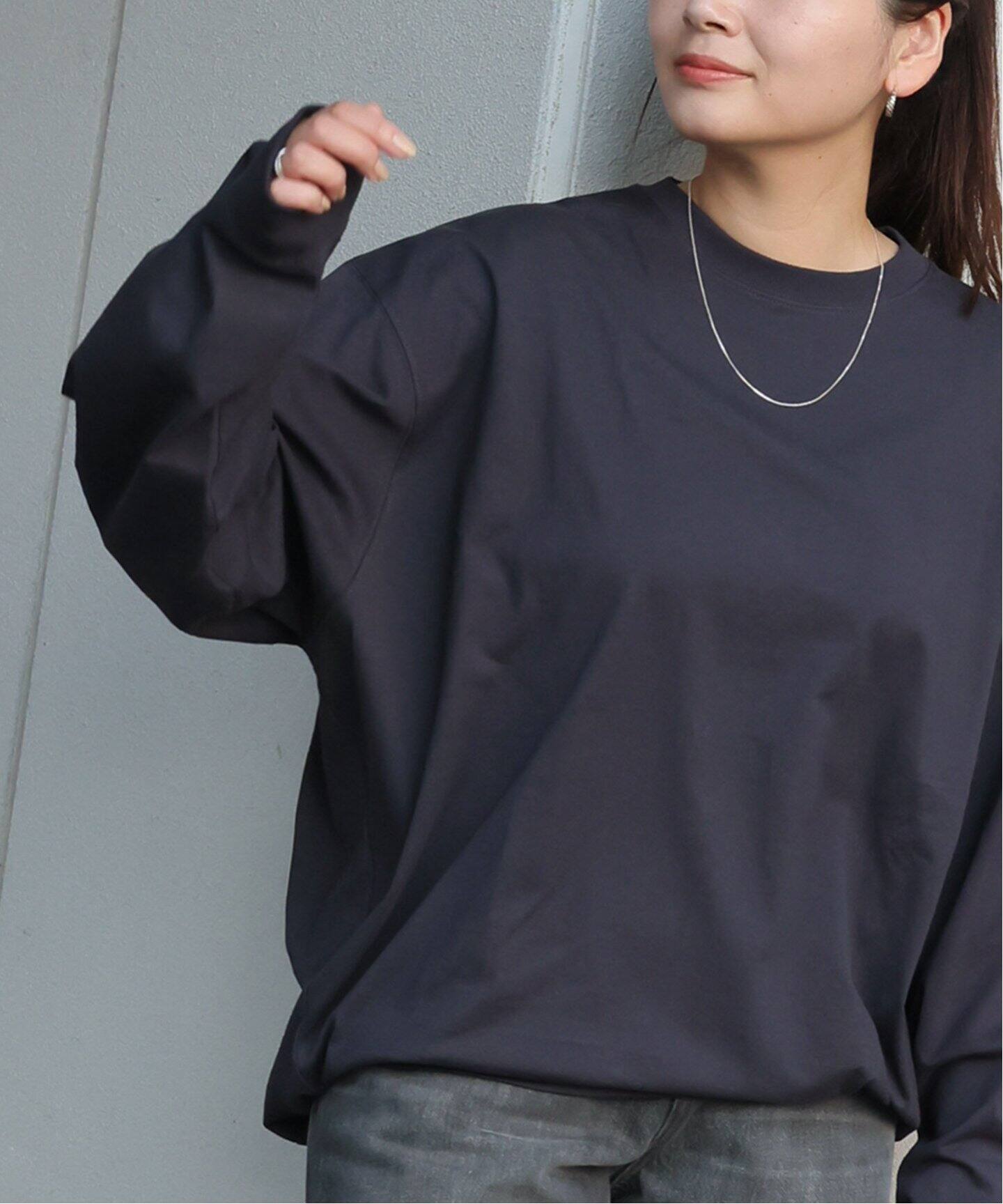 【新品未使用】ジャーナルスタンダード　タックオーバーサイズ スウェット（黒） 追加4》タックスウェットシャツ（Tシャツ／カットソー