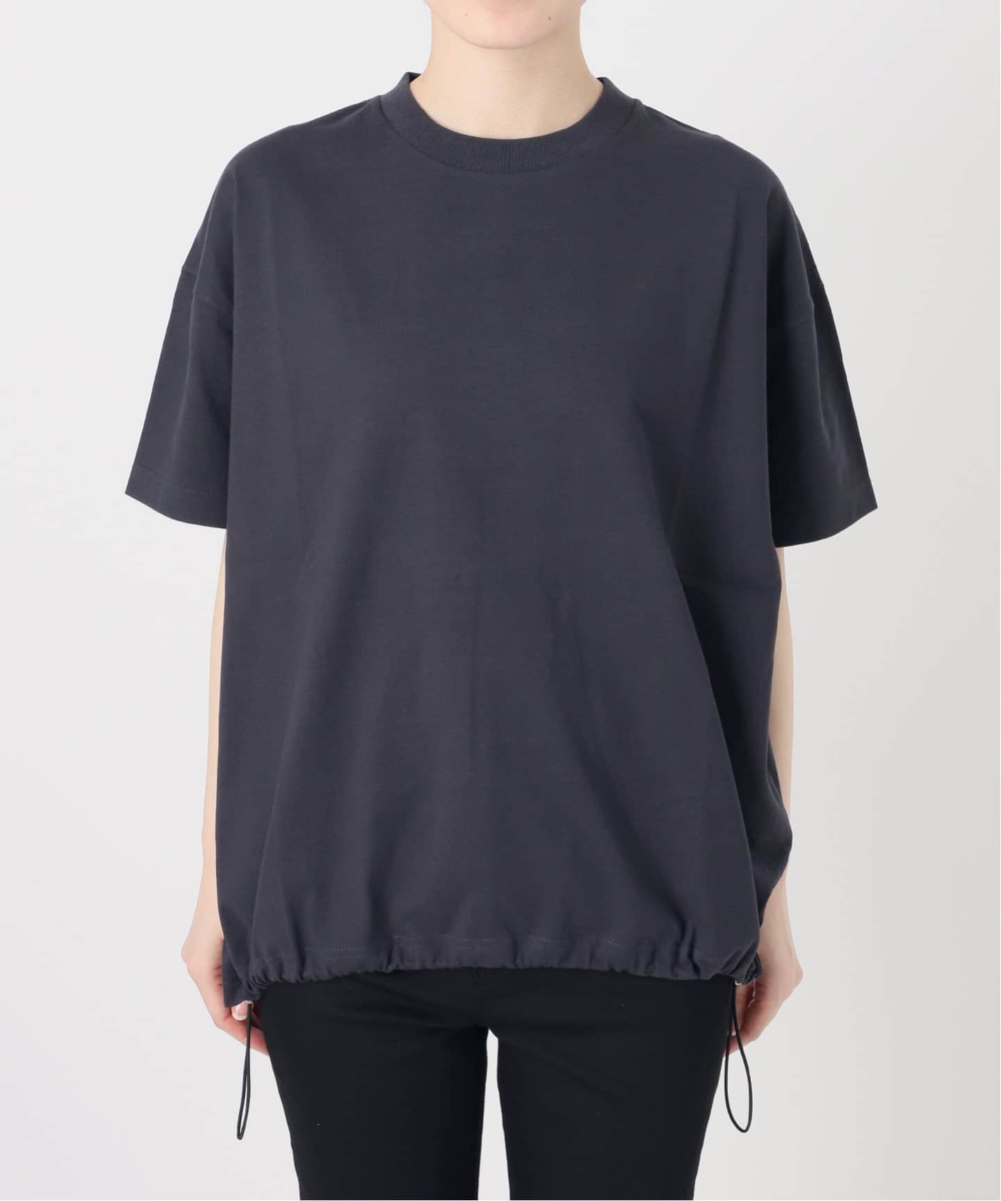 ⚠️ハナ⚠️JOURNAL STANDARD シャーリングTシャツ ブラックA 追加6》シャーリングTシャツ(Tシャツ/カットソー)|JOURNAL