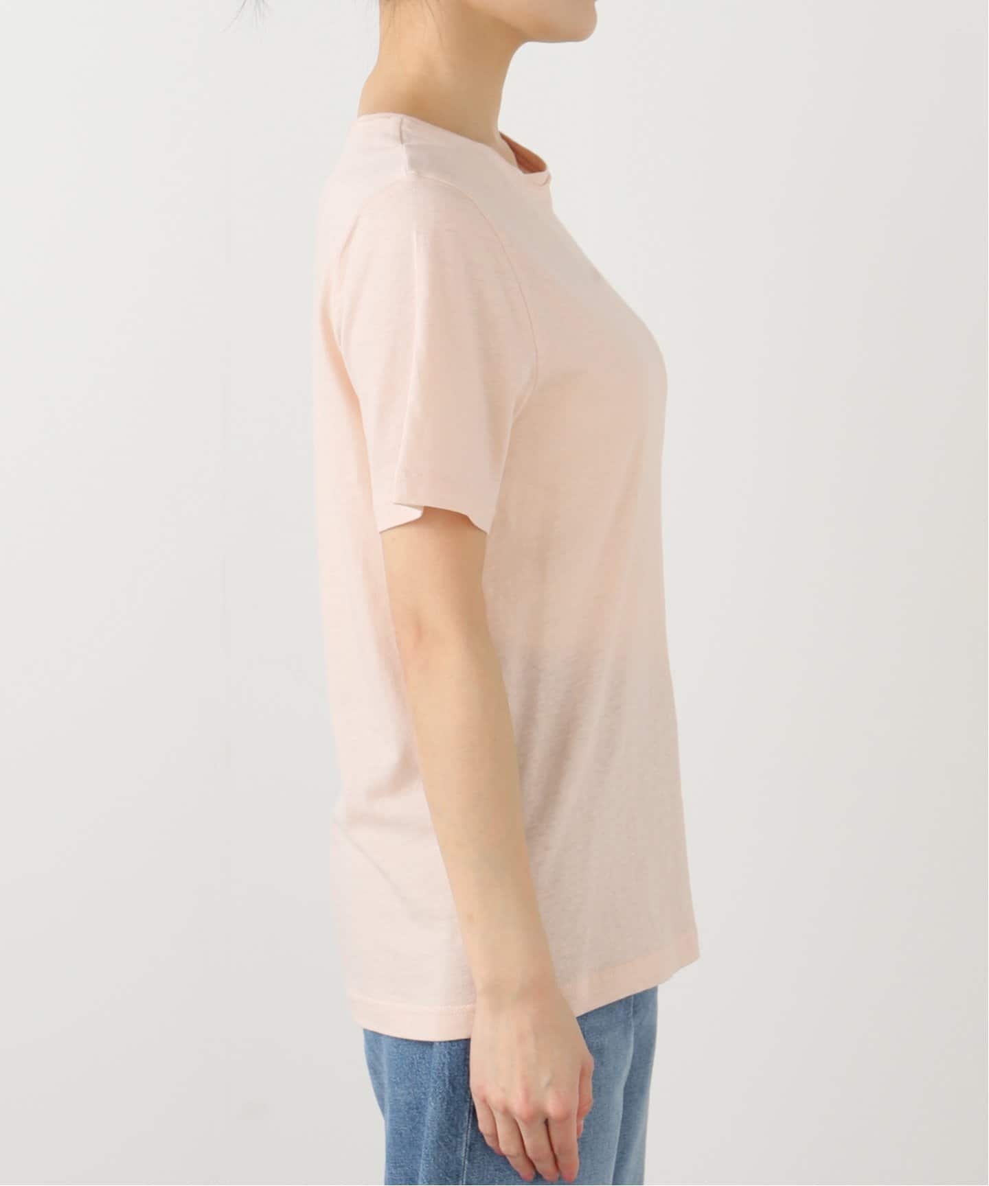 tシャツ 麻混天竺ワンポイントシシュウTシャツ レディース 麻混天竺ワンポイントシシュウTシャツ（Tシャツ／カットソー