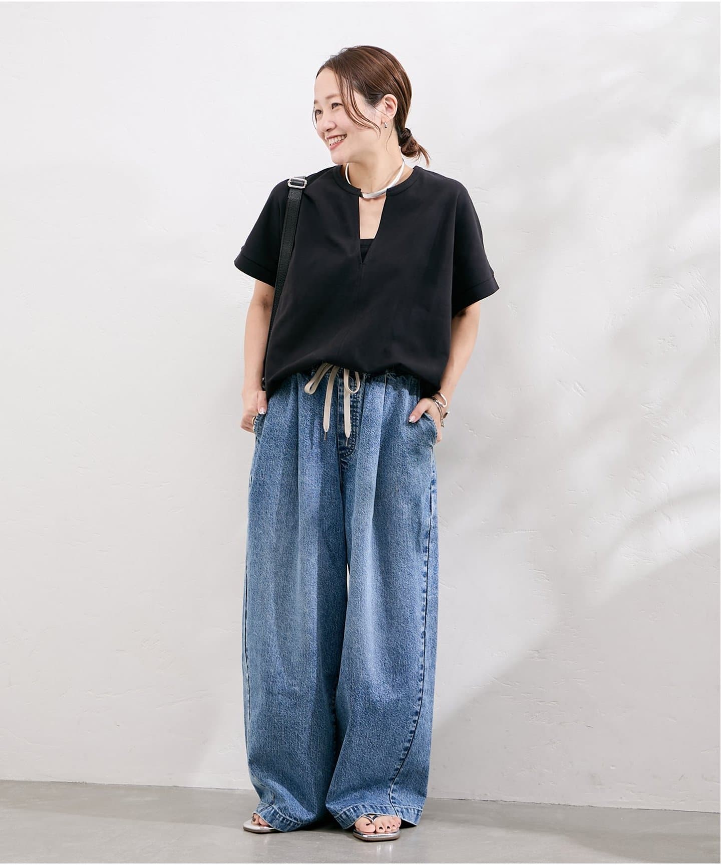 JOURNAL STANDARD (ジャーナルスタンダード) 抗菌防臭ドライポンチスキッパー 25070400918020 ブラック FREE 抗菌防臭ドライポンチスキッパー（Tシャツ／カットソー）｜JOURNAL