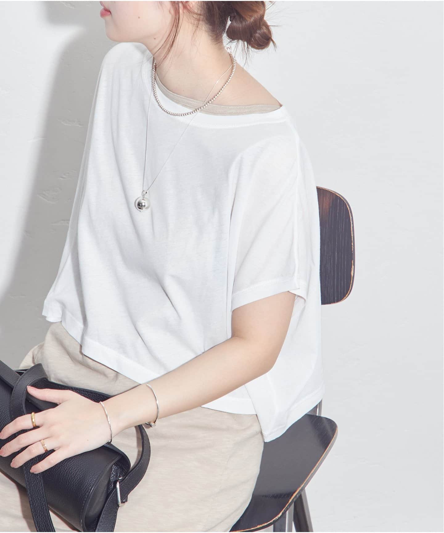 tシャツ マルチマッチシアーショートプルオーバー レディース マルチマッチシアーショートプルオーバー（Tシャツ／カットソー