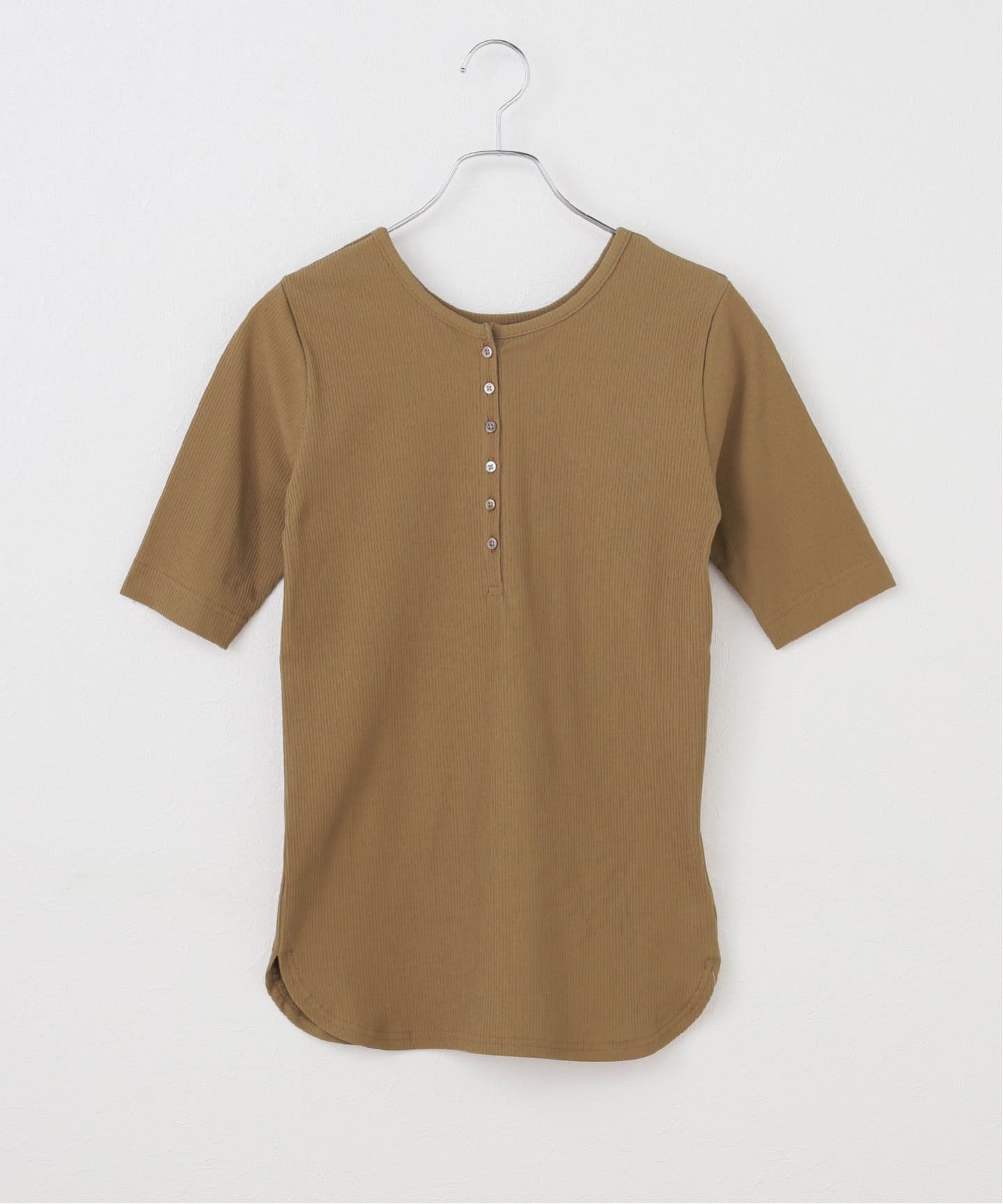 ハイツイストテレコヘンリーハーフスリーブ（Tシャツ／カットソー