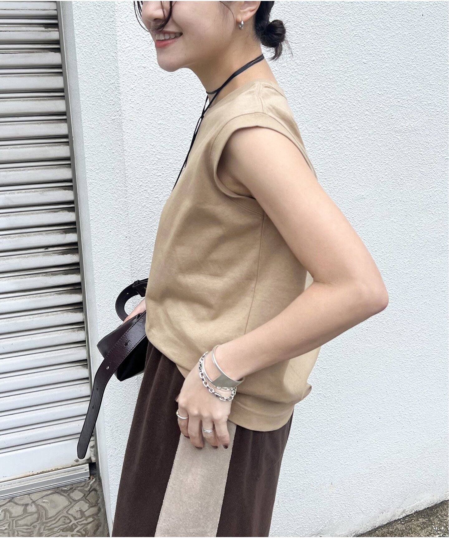 追加》汗ジミ防止天竺ノースリーブ（Tシャツ／カットソー）｜JOURNAL