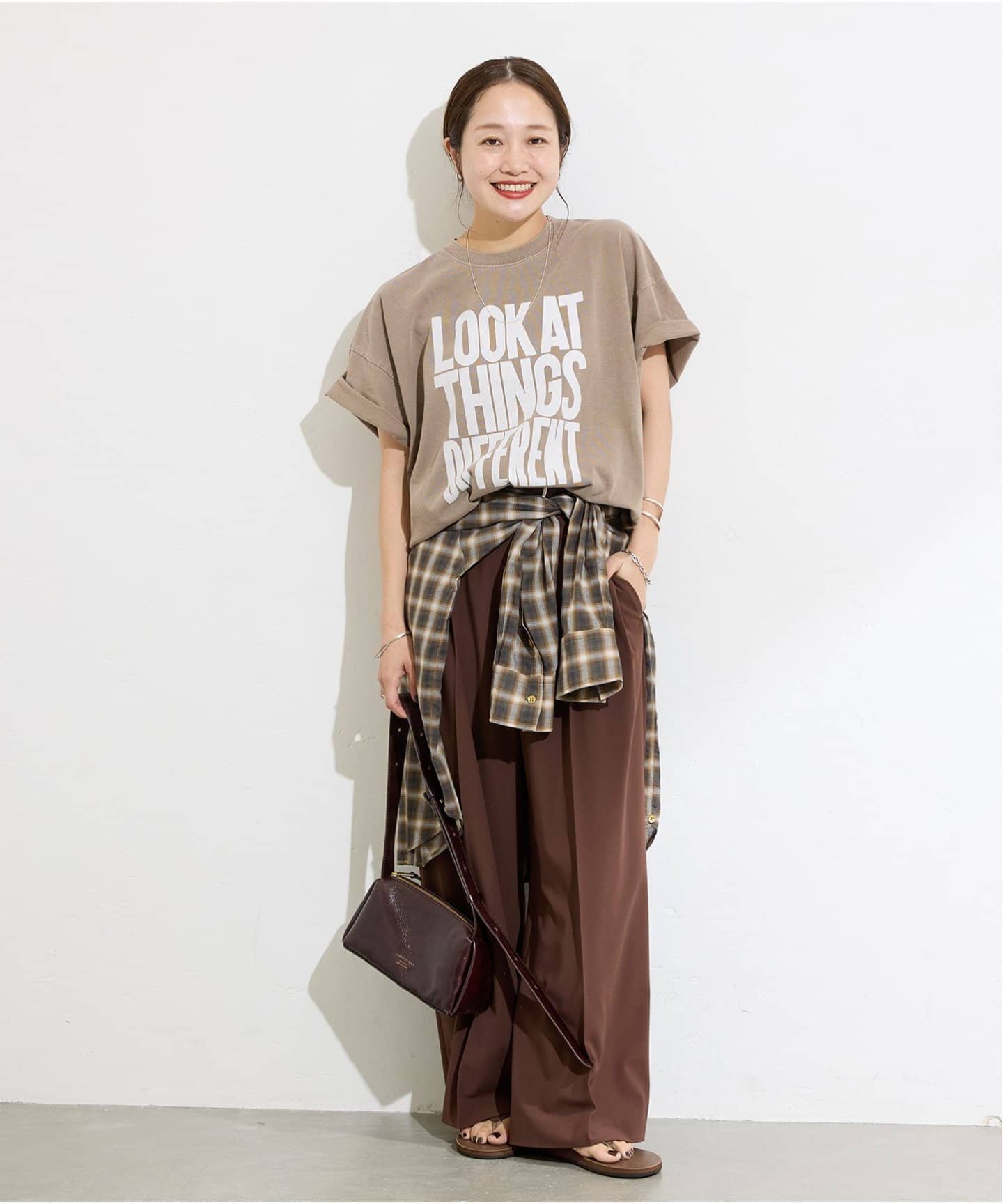 ラウンドヘムT 新品 セール】ポンチ8分袖ラウンドヘムTシャツ（Tシャツ/カットソー