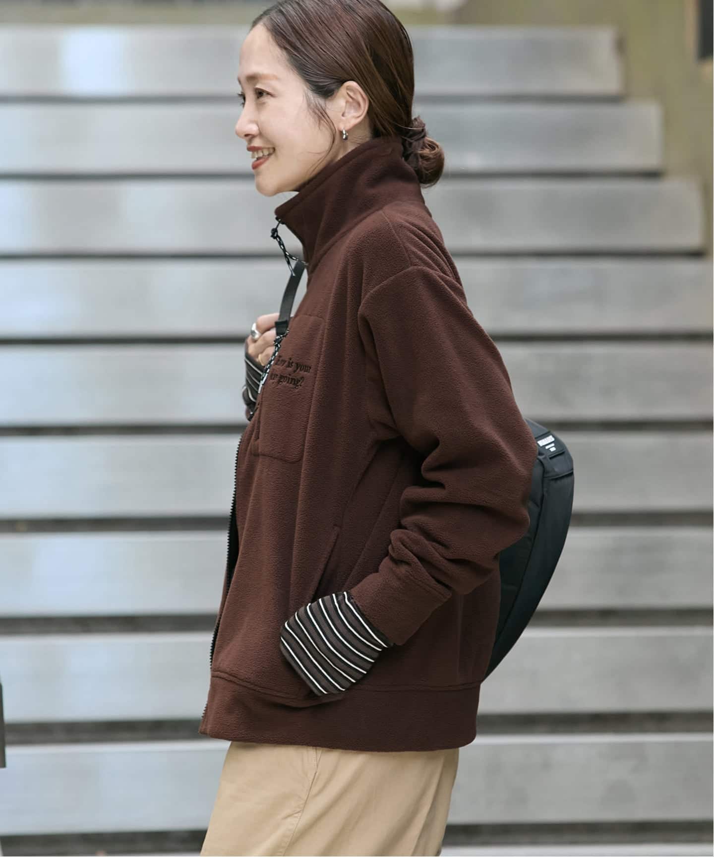 フリースダブルジップブルゾン（ボア・フリース）｜JOURNAL STANDARD