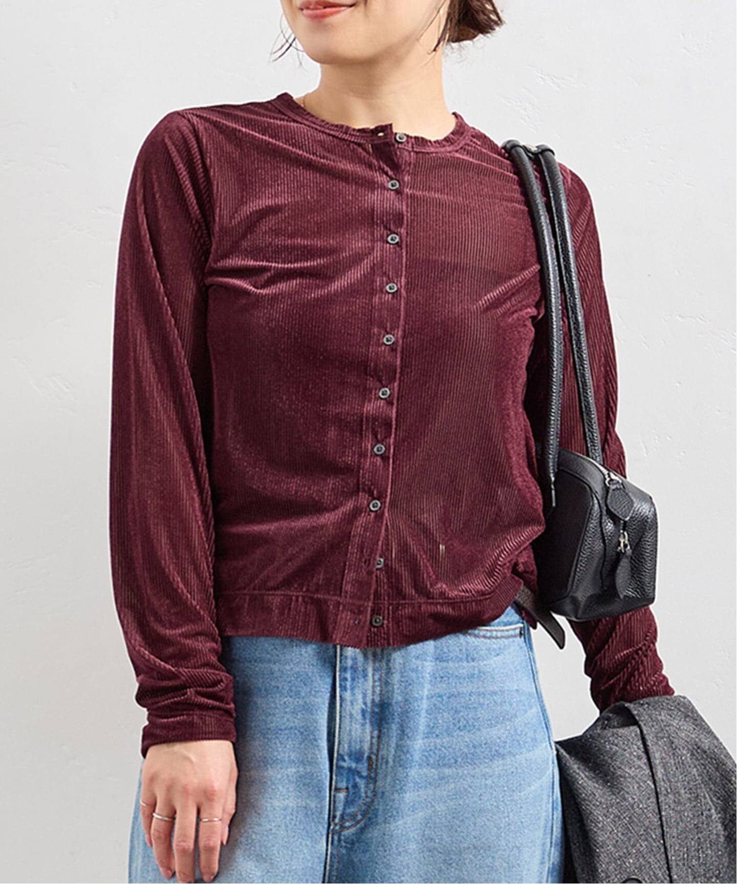 ハリヌキベロアカーディガン（カーディガン）｜JOURNAL STANDARD