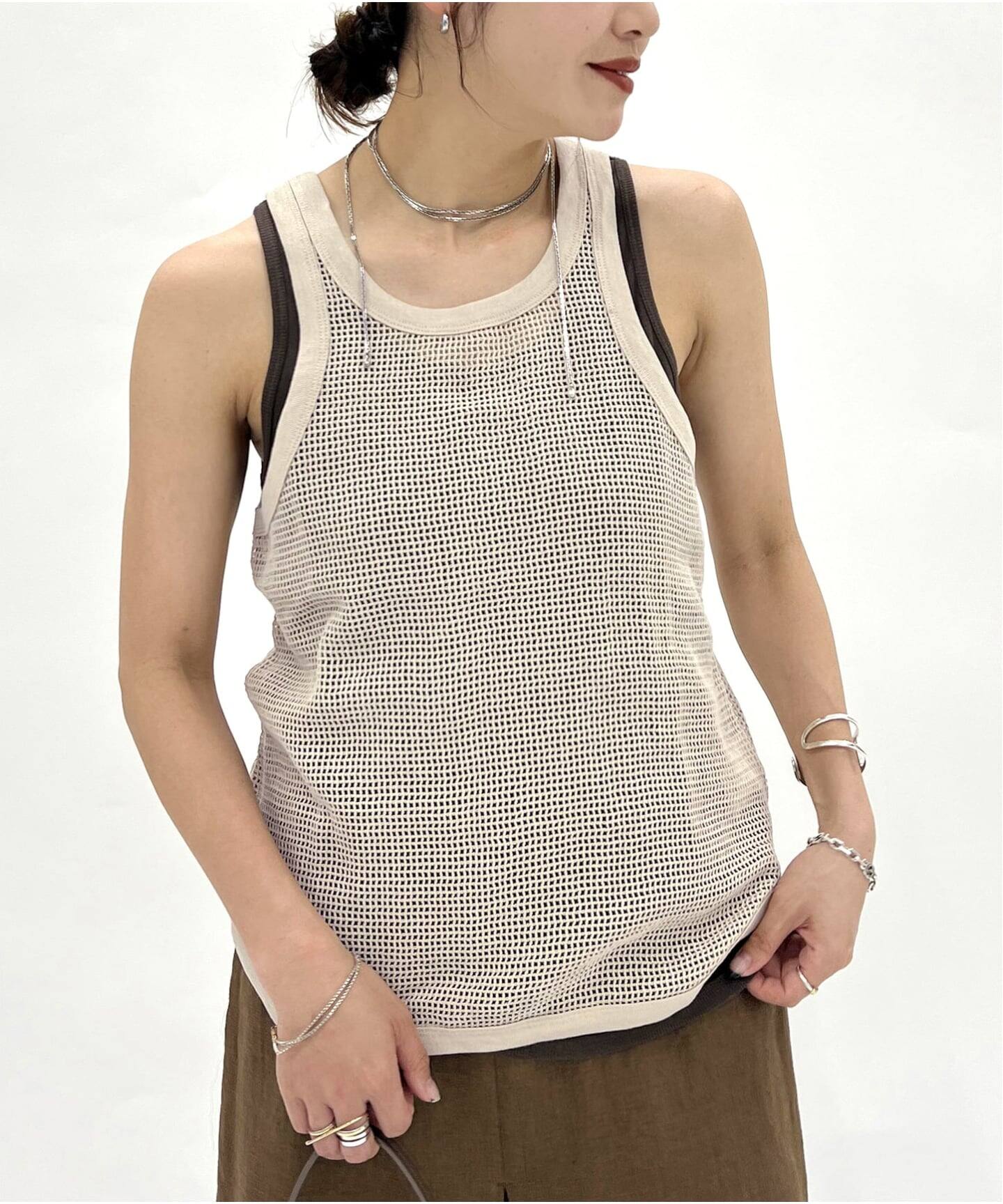 追加》メッシュノースリーブ（タンクトップ）｜JOURNAL STANDARD