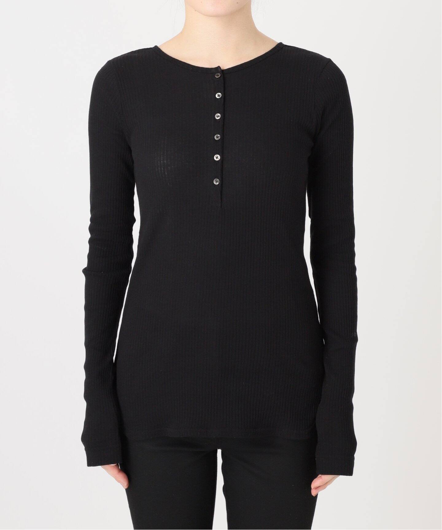 追加》シアーテレコヘンリーネックプルオーバー（Tシャツ／カットソー