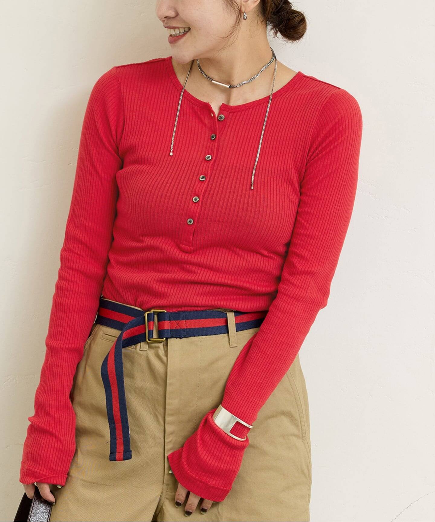 追加予約3》シアーテレコヘンリーネックプルオーバー（Tシャツ