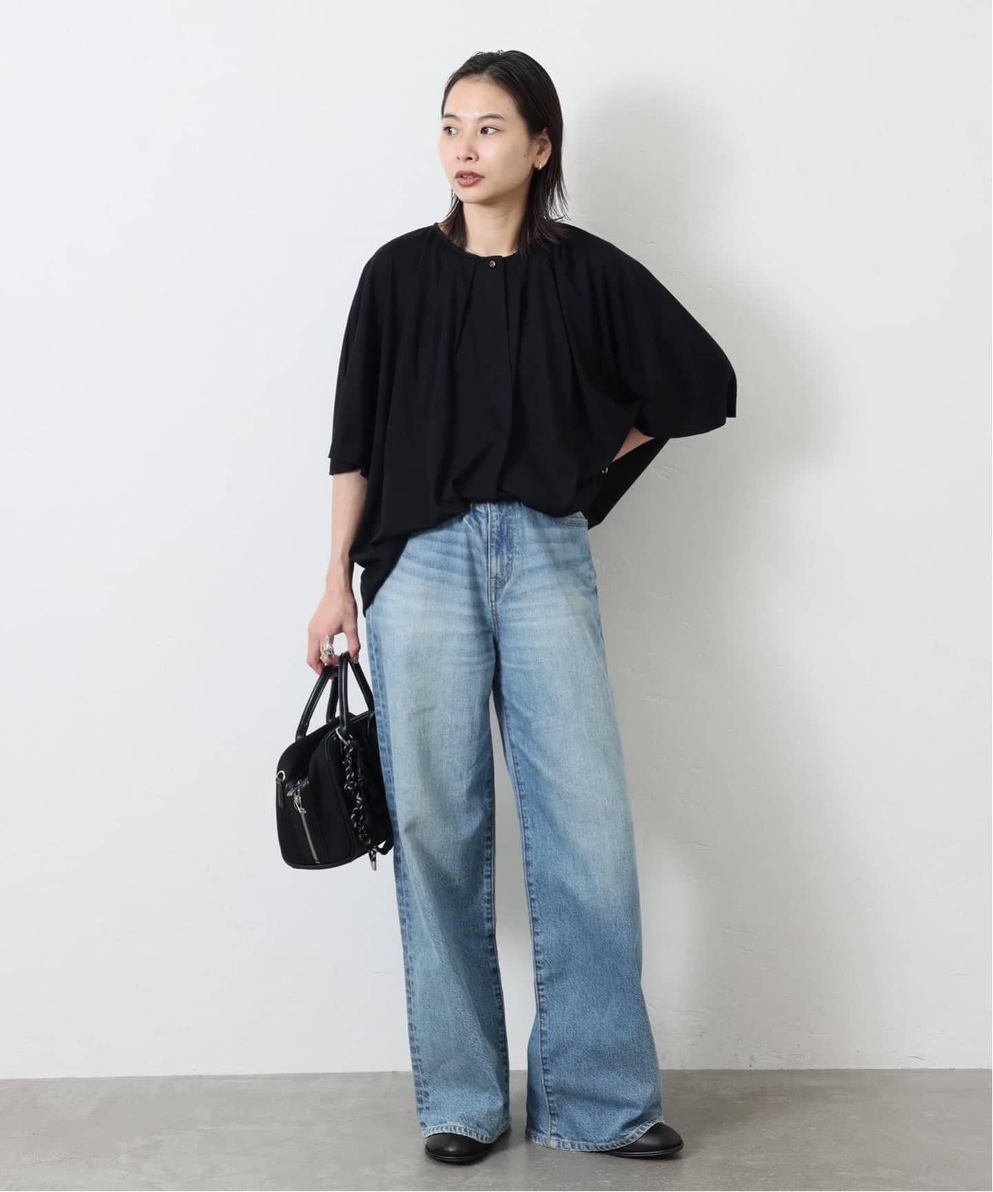 ジャーナルスタンダード　タックブラウス　【新品　タグ付き】 WEB限定》プレーティング天竺タックブラウス（Tシャツ