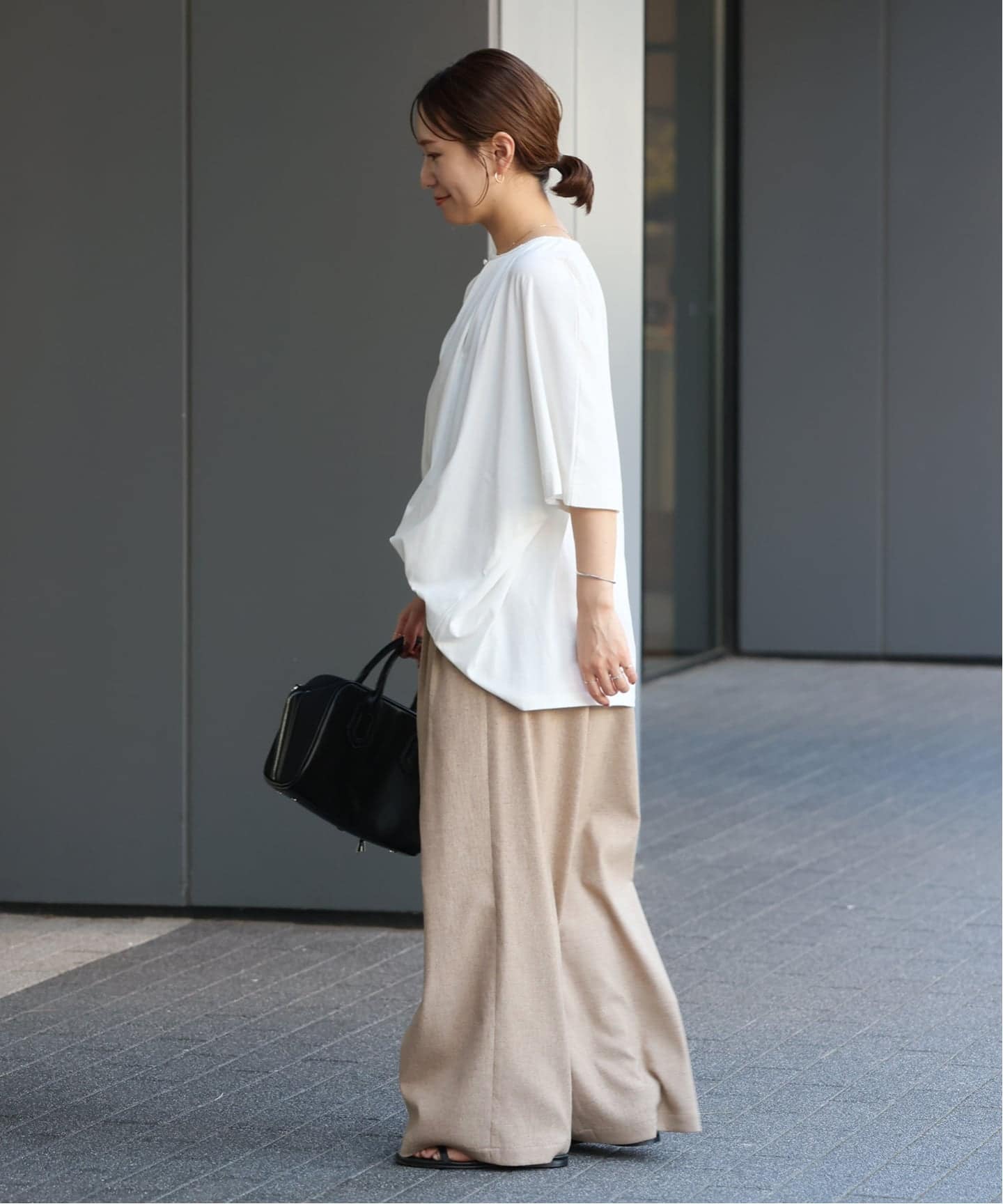 ジャーナルスタンダード　タックブラウス　【新品　タグ付き】 WEB限定》プレーティング天竺タックブラウス（Tシャツ