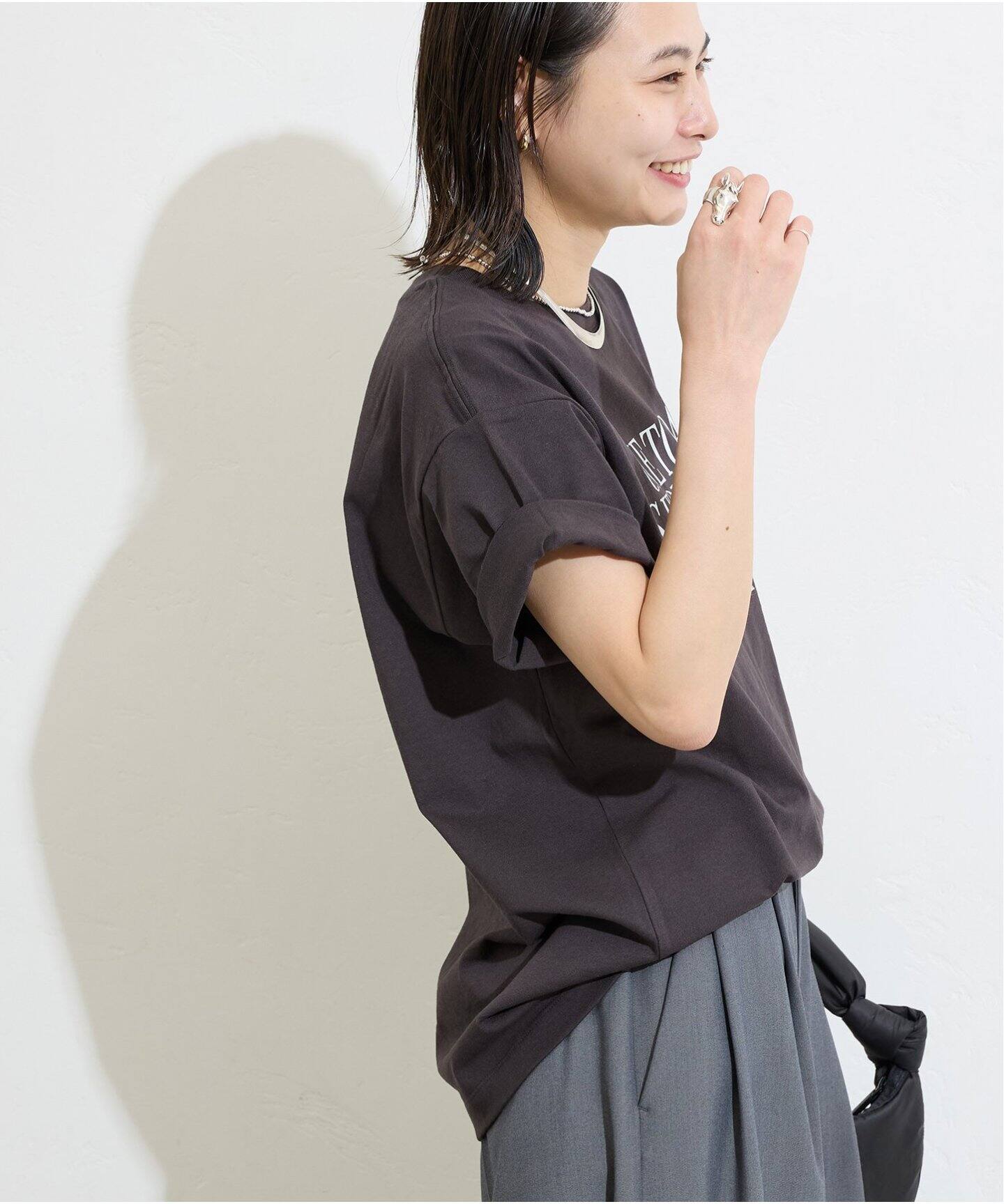 tシャツ 汗ジミ防止天竺プリントT レディース JOURNAL STANDARD tシャツ 汗ジミ防止天竺プリントT レディース
