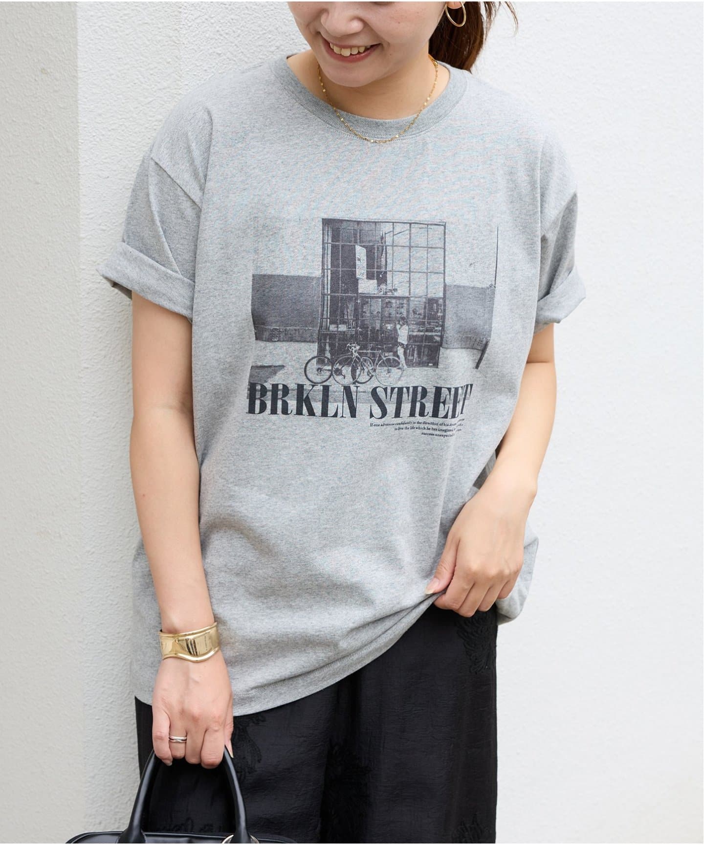 tシャツ 汗ジミ防止天竺プリントT レディース JOURNAL STANDARD tシャツ 汗ジミ防止天竺プリントT レディース
