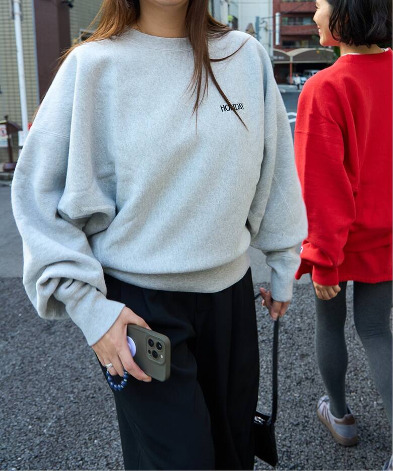 CHAMPION×JOURNAL STANDARD】by HOLIDAY REVERSE WEAVE CREW  