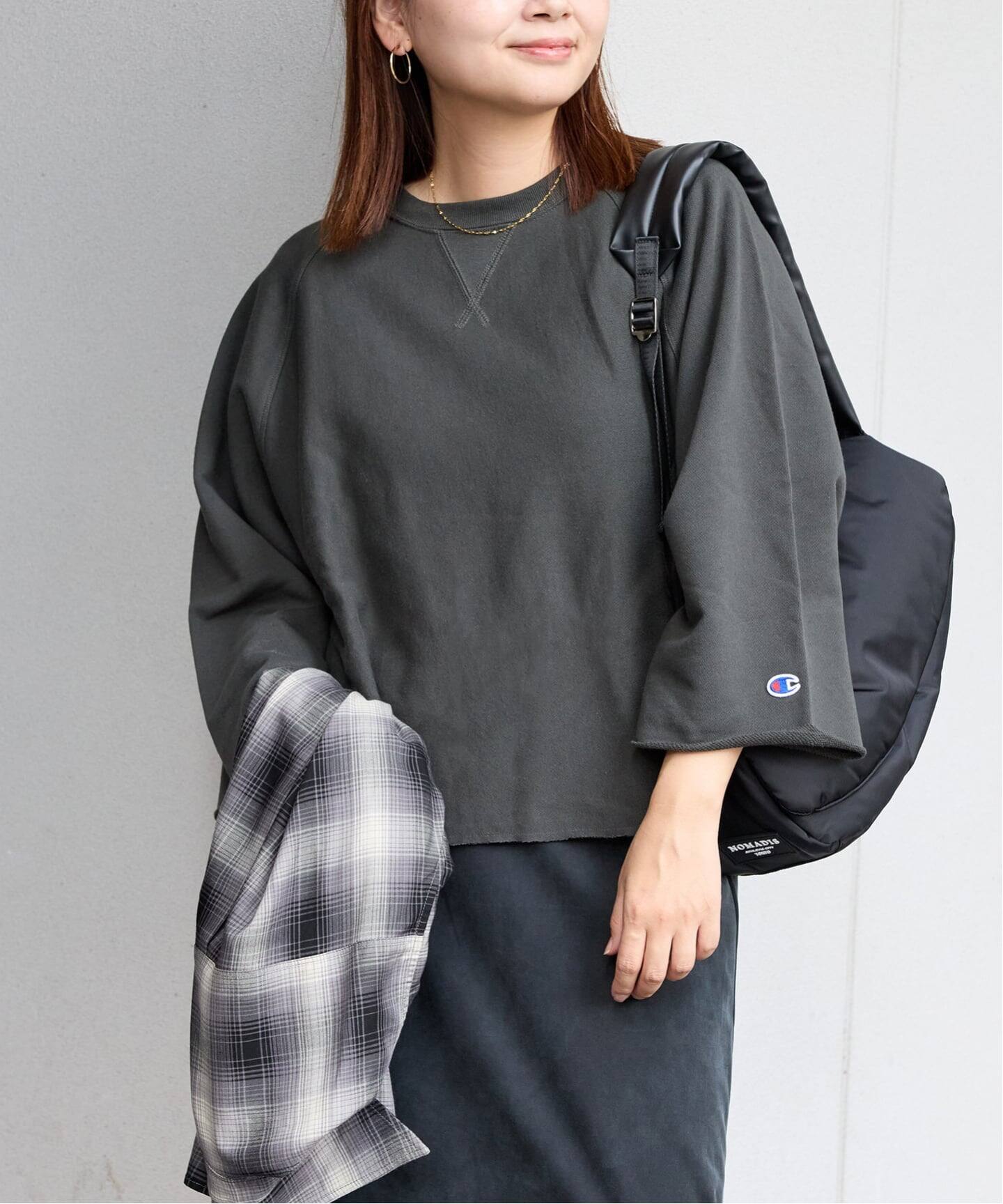 別注【CHAMPION/チャンピオン】カットオフ バックロゴスウェット
