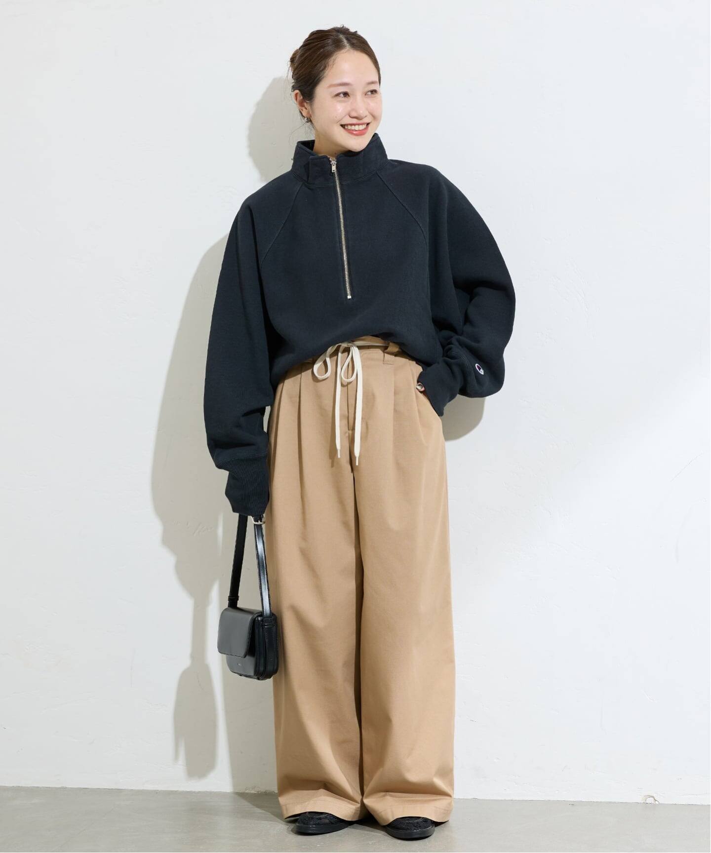 Champion × JS 別注 ハーフジップ スウェット XL Champion × JS by SUPER MARKET】別注 ハーフジップ スウェット