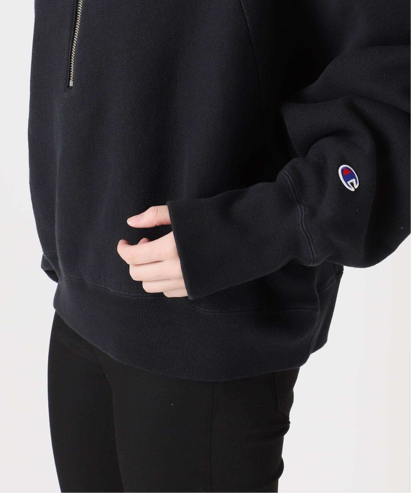 別注【CHAMPION/チャンピオン】for JS ハーフジップスウェット