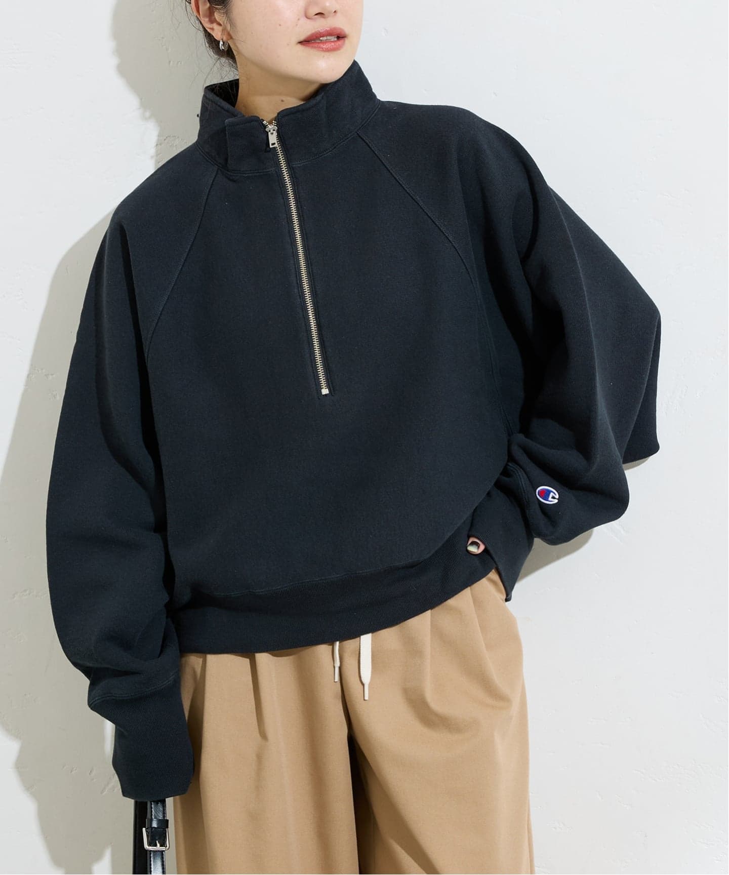 予約》別注【CHAMPION/チャンピオン】for JS ハーフジップ
