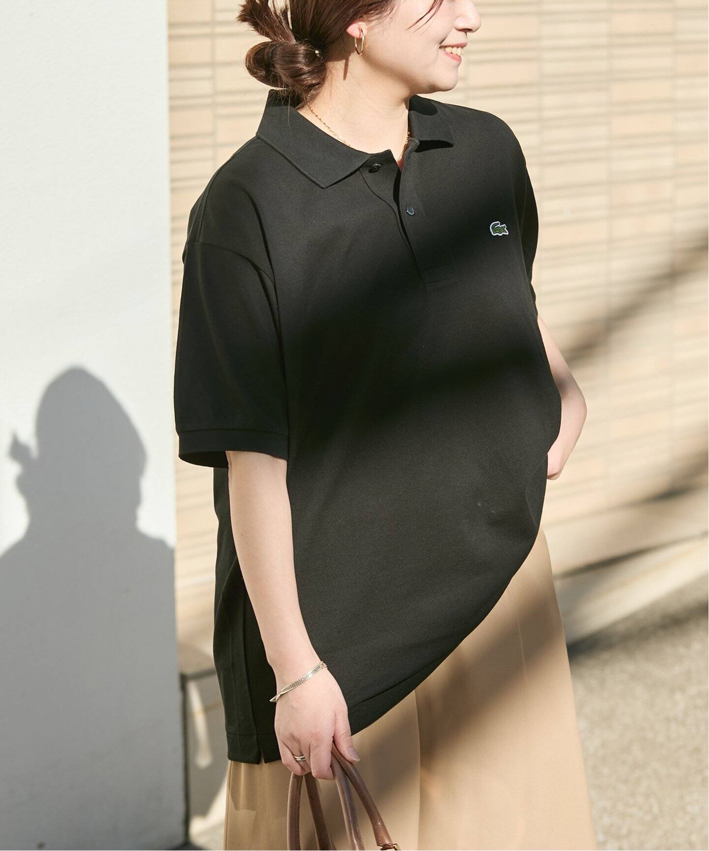 ジャーナルスタンダードLacoste ブラック ポロシャツ JOURNAL STANDARD relume｜《予約》【LACOSTE/ラコステ