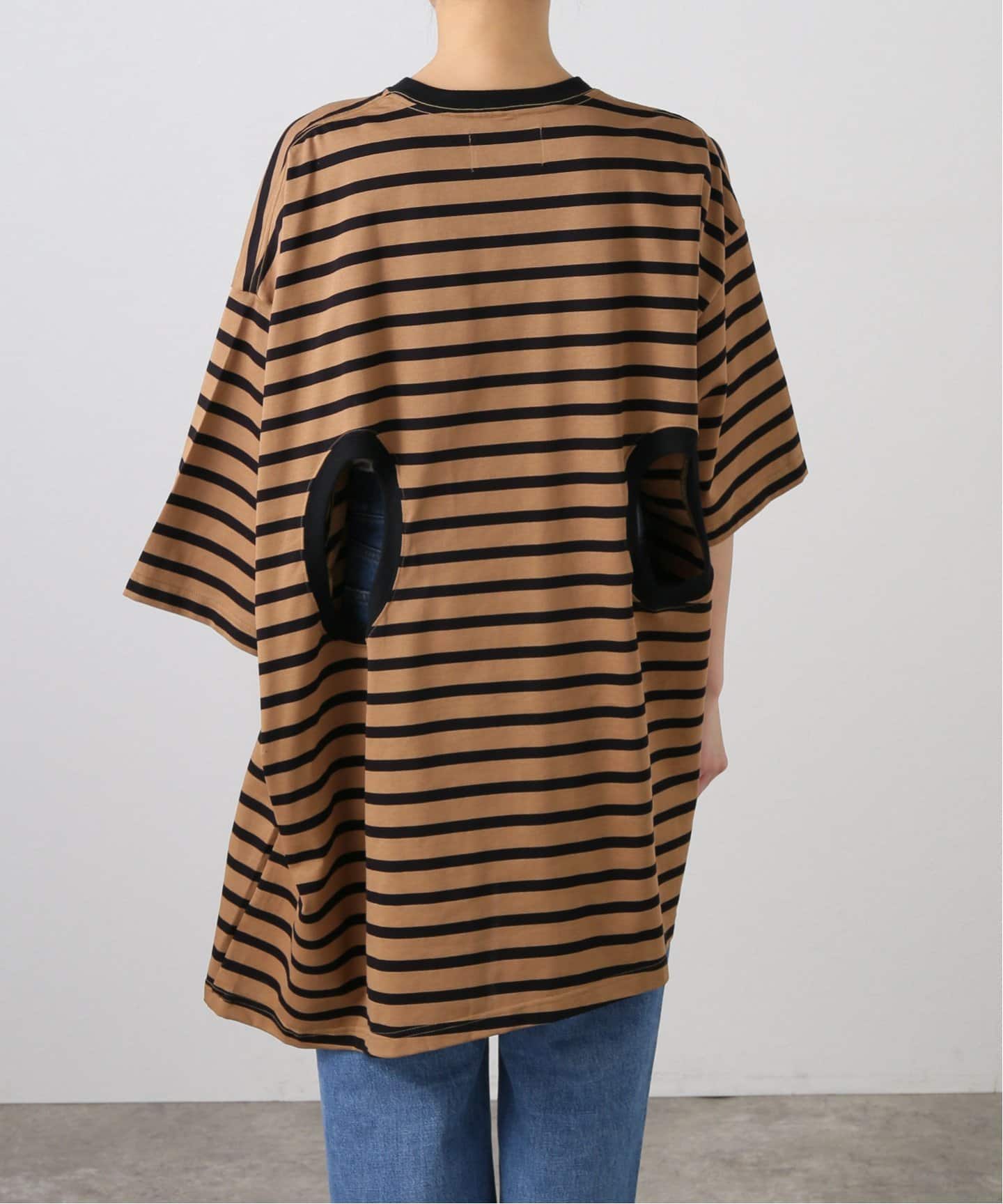 NOMA t.d. / ノーマティーディー】 Stripe 4 Holes Tee（Tシャツ