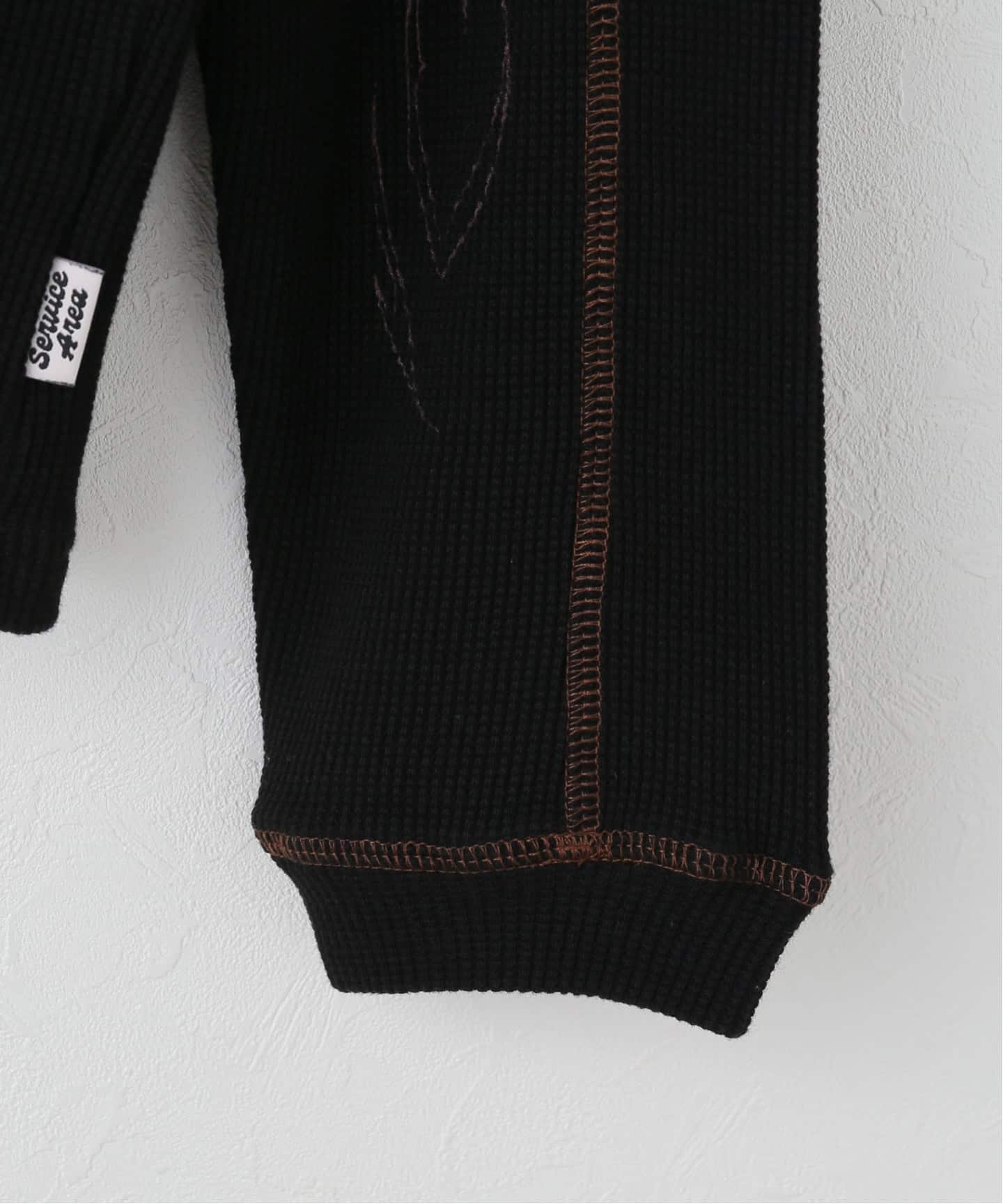 SERVICE AREA】 Paneled Waffle LS T-Shirt（Tシャツ／カットソー