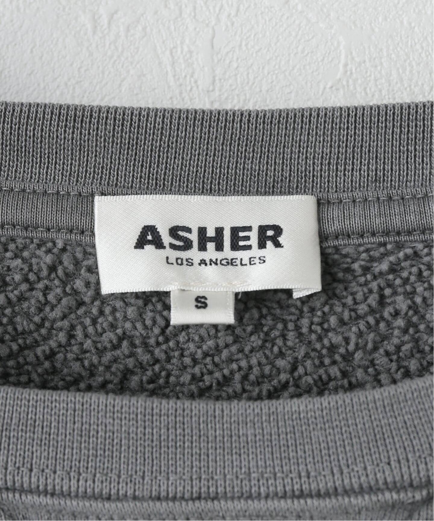 ASHER LA アッシャー エルエー Cameron Crewneck BK ASHER LA/アッシャー エルエー】Cameron Crewneck（スウェット