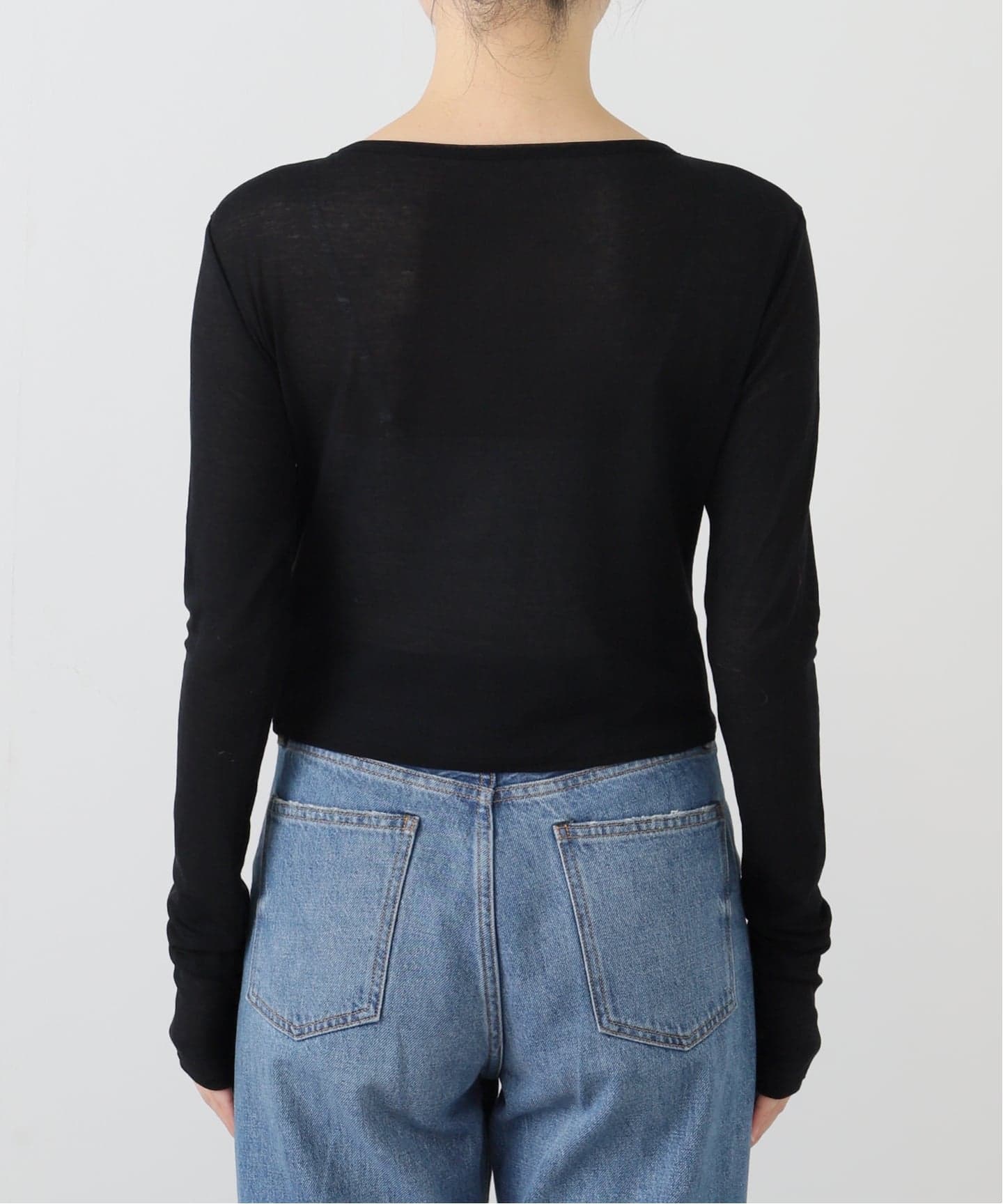 TU ES MON TRESOR/トゥ エ モン トレゾア】 Crew Neck Cropped Top（T